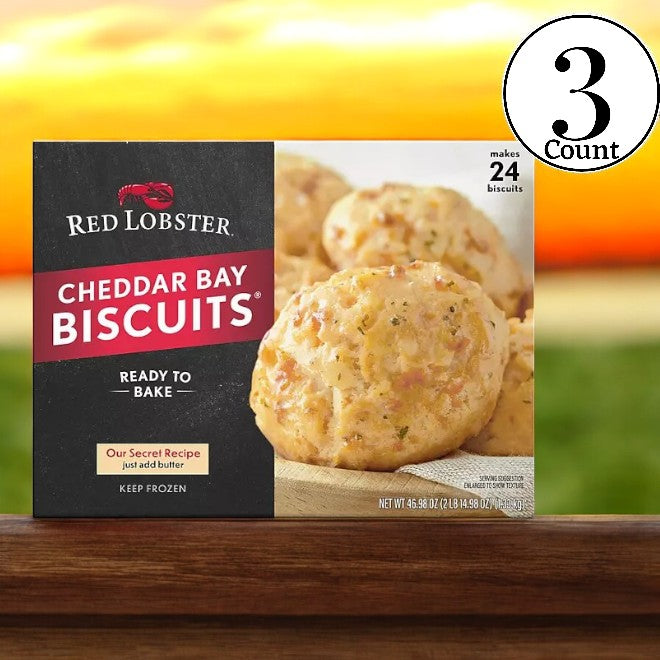 Red Lobster Cheddar Bay Biscuits, Frozen 24 ct 3 Cases(02)