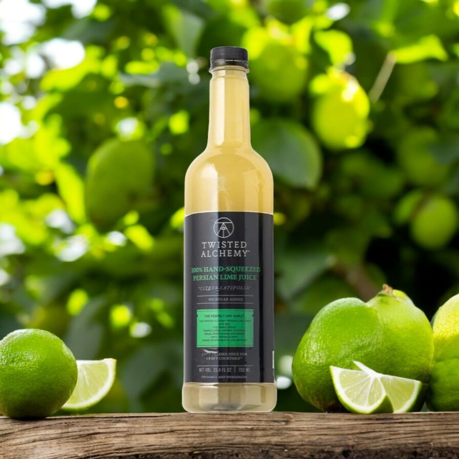 Twisted Alchemy, 6 Bottles, 100% Hand-Squeezed Persian Lime Juice Fresh Cold Pressed