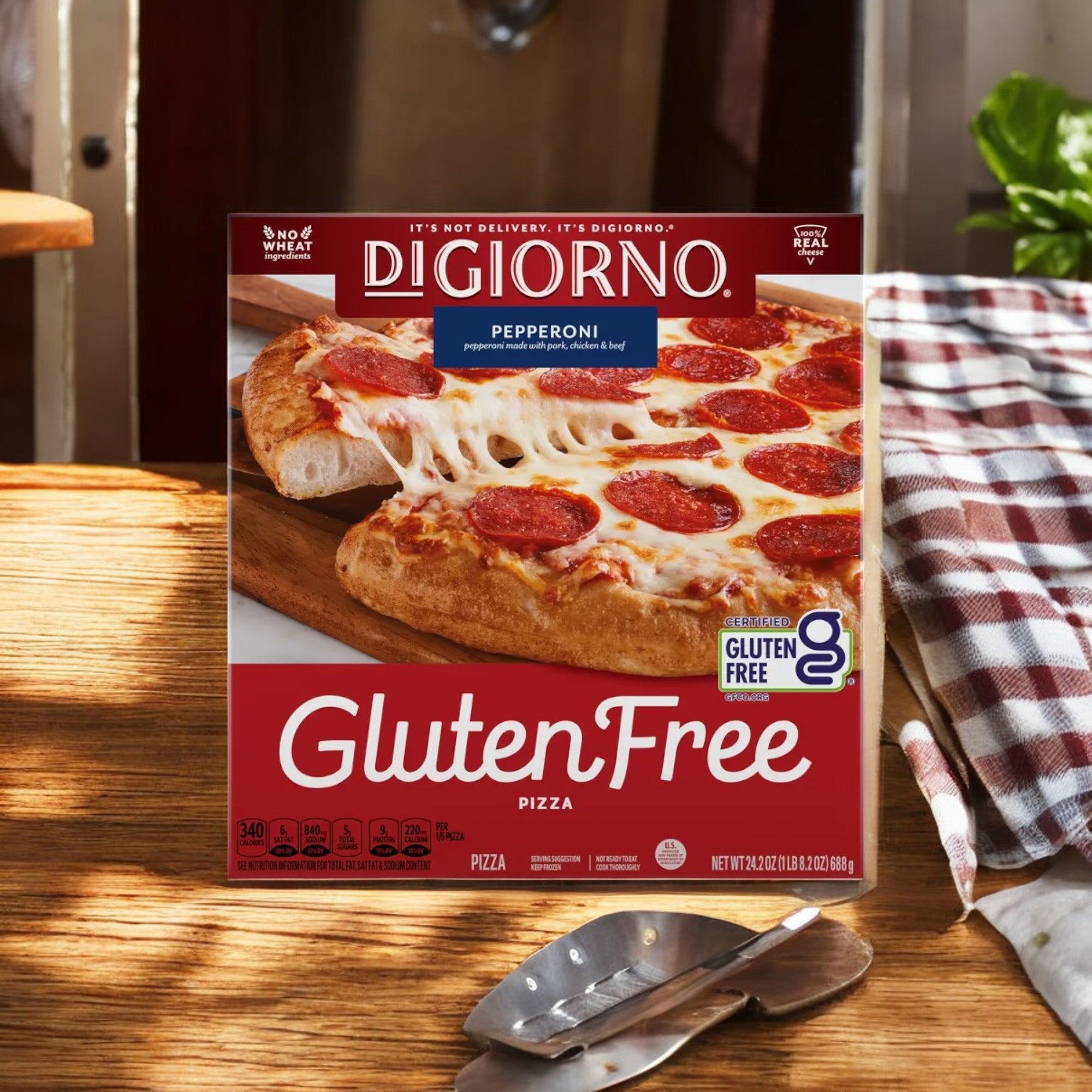 DIGIORNO Gluten Free Pizza - Pepperoni Gluten Free Frozen Pizza