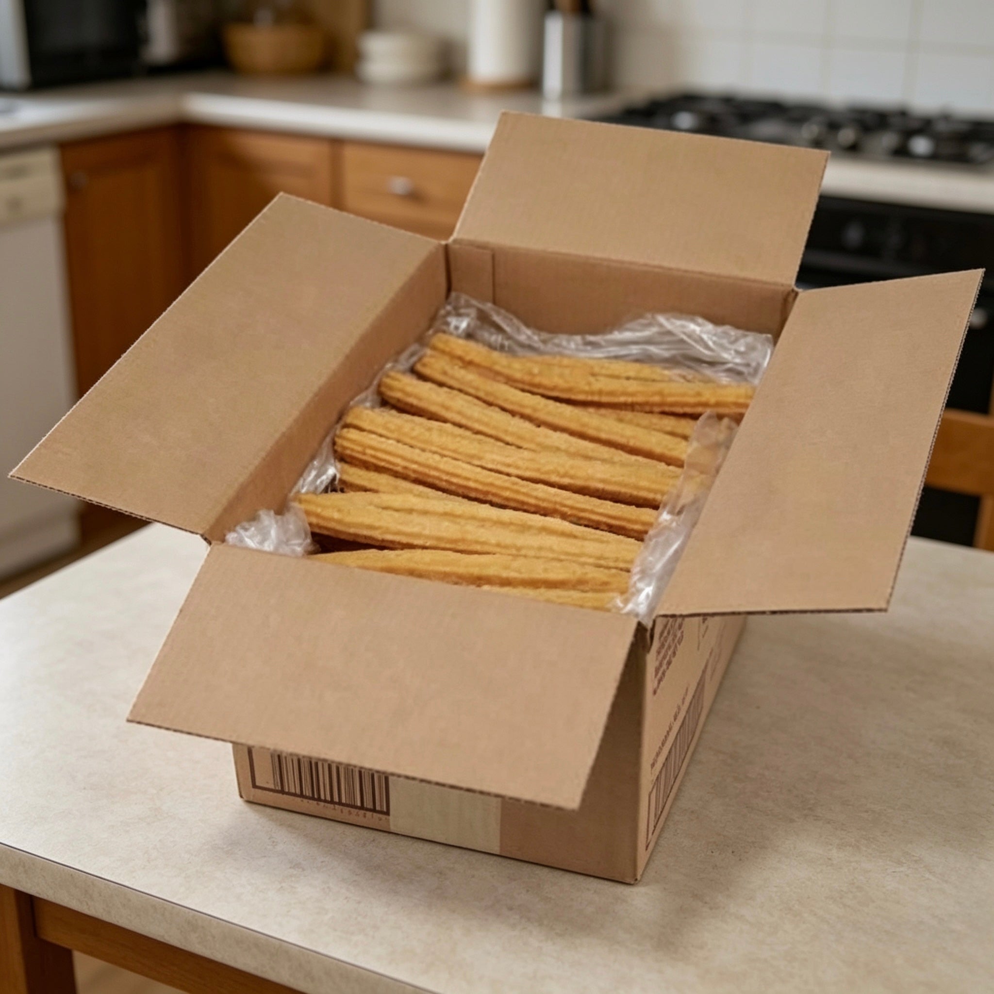Churro Prefried Plain – Tio Pepe’s 10” Traditional Churros, 100-Count Case