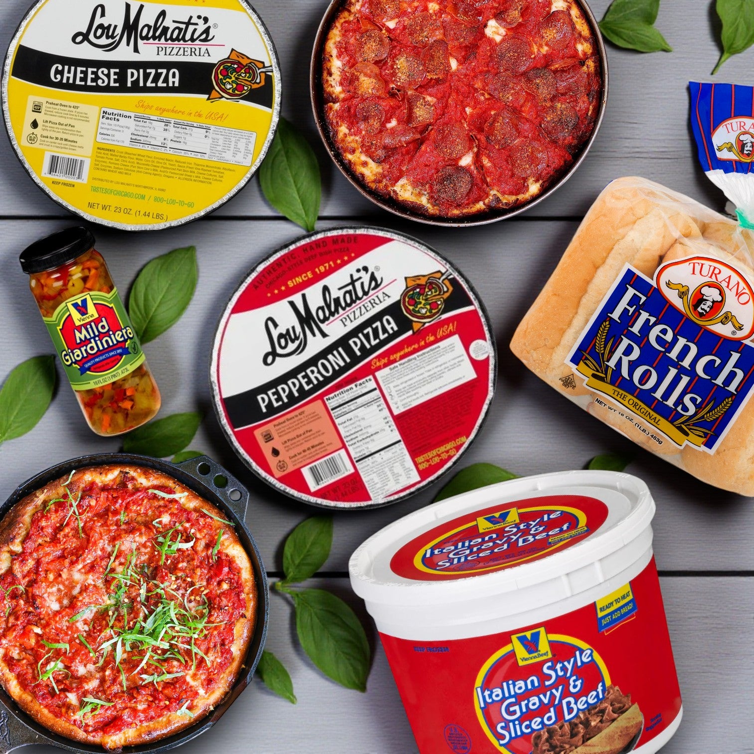 Chicago’s Best Combo Kit – Lou Malnati’s Deep Dish & Vienna Italian Beef