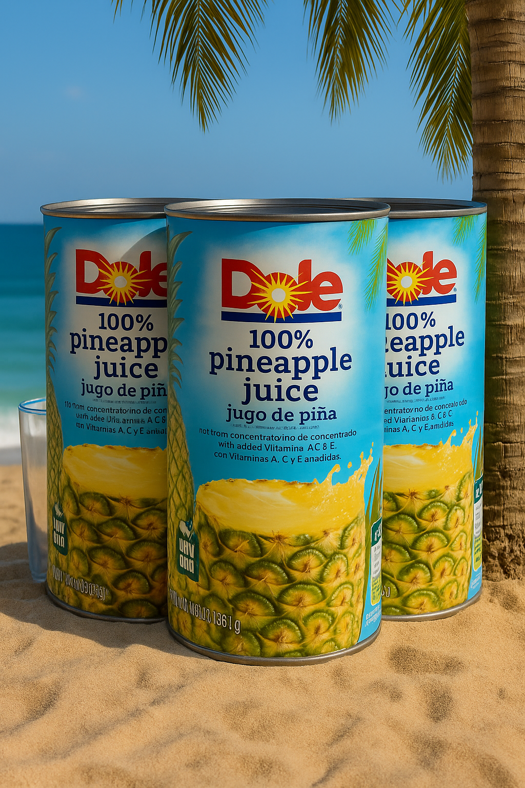 Dole 100% Pineapple Juice – 46 fl oz Cans