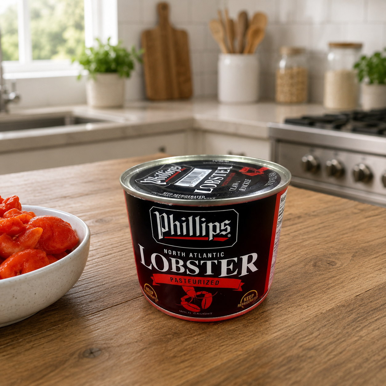 Phillips Pasteurized Lobster Meat – 1 lb (16 oz) Can, 6 Cans per Case