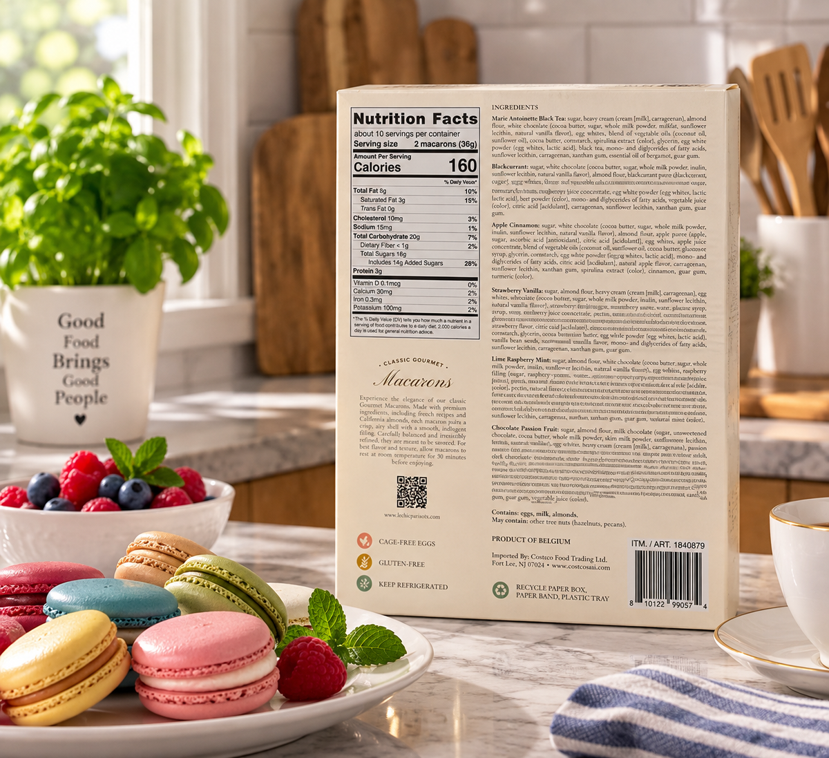 Le Chic Patissier Gourmet Macarons – 3-Count (21 Pieces per Box)