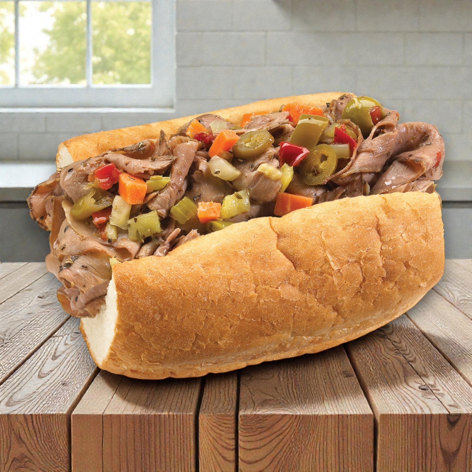 Vienna Beef® Italian Style Sliced Beef & Gravy with Giardiniera Peppers, 70 oz– 4 Packs