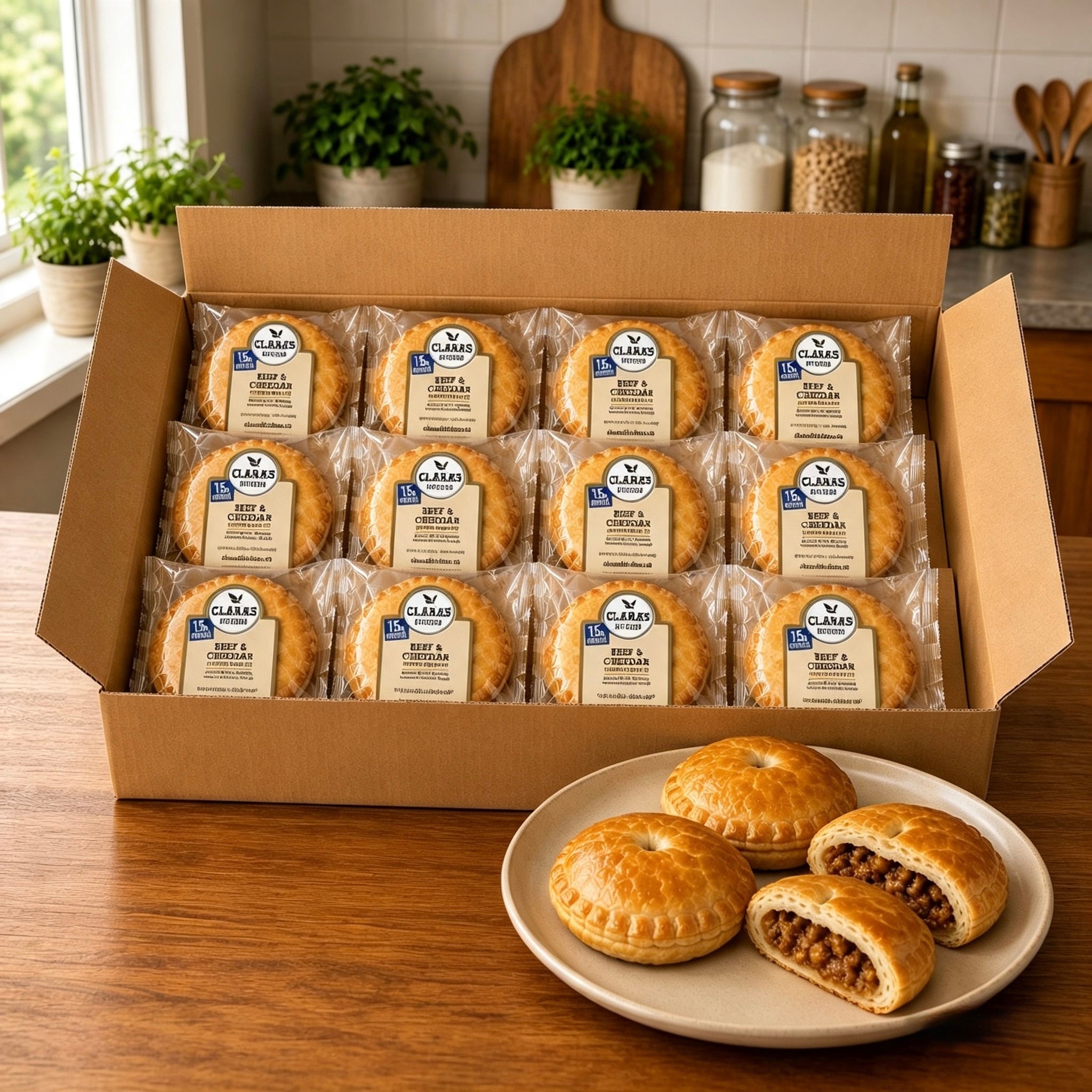 Clara's Kitchen Beef & Cheddar Handpie – 6 oz. -12 A Case