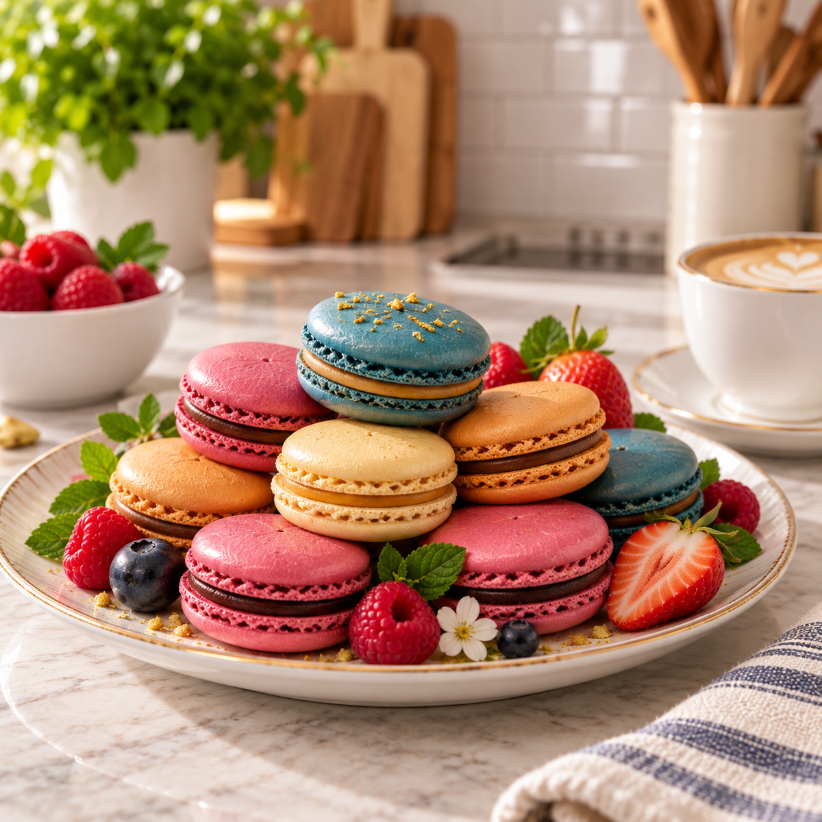 Le Chic Patissier Gourmet Macarons – 3-Count (21 Pieces per Box)
