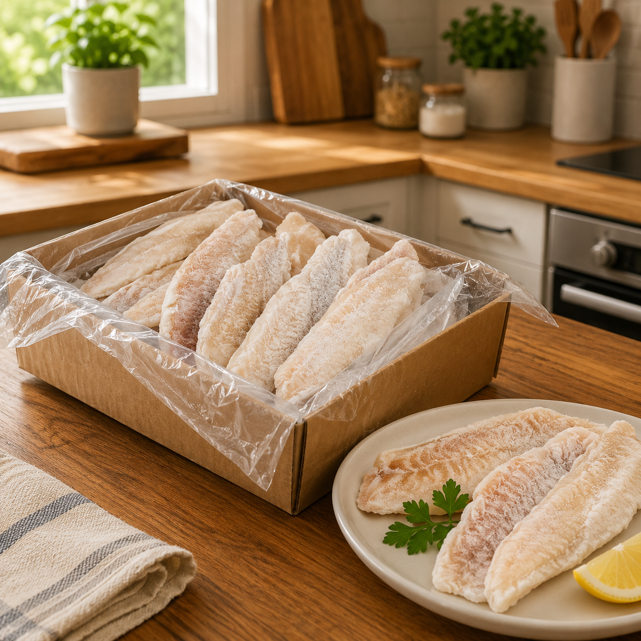 IQF Catfish Fillet Shank β 9β12 oz Each, 15 lb per Case