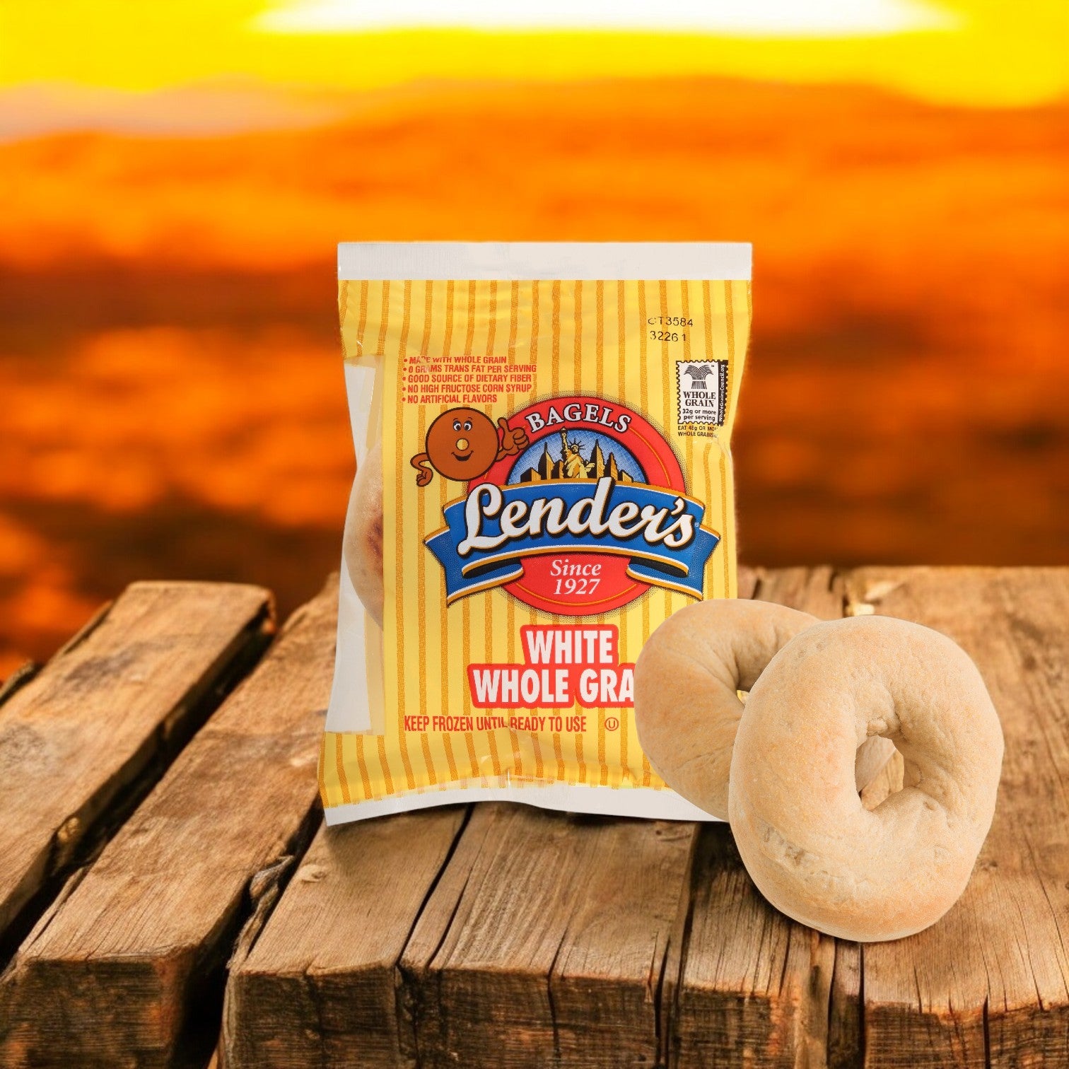 Lender's Bagels – Whole Grain White Individually Wrapped (72 CT)