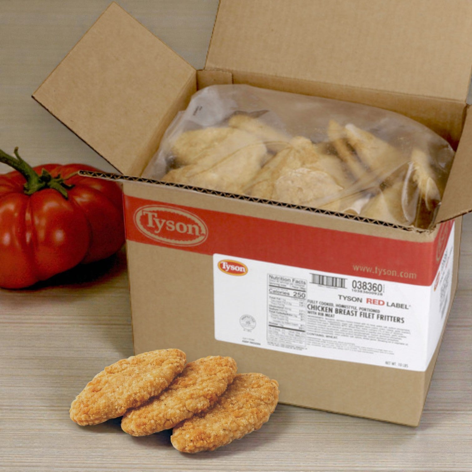 Tyson Red Label Homestyle Breaded Chicken Breast – Pre-Cooked (2 × 5 lb)