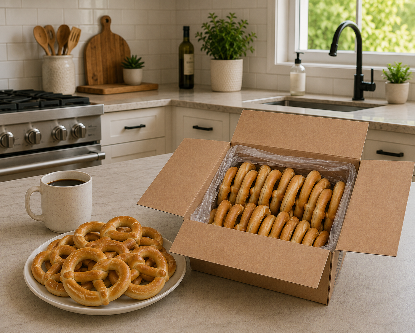 Pretzel Soft Baked Giant – Suprepretzel Jumbo Soft Pretzels, 10 oz Each, 25-Count Case