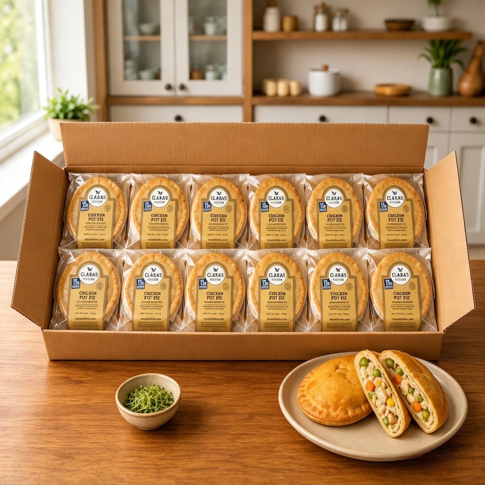 Clara’s Kitchen Hand-Held Chicken Pot Pie – 6 oz. - 12 A Case