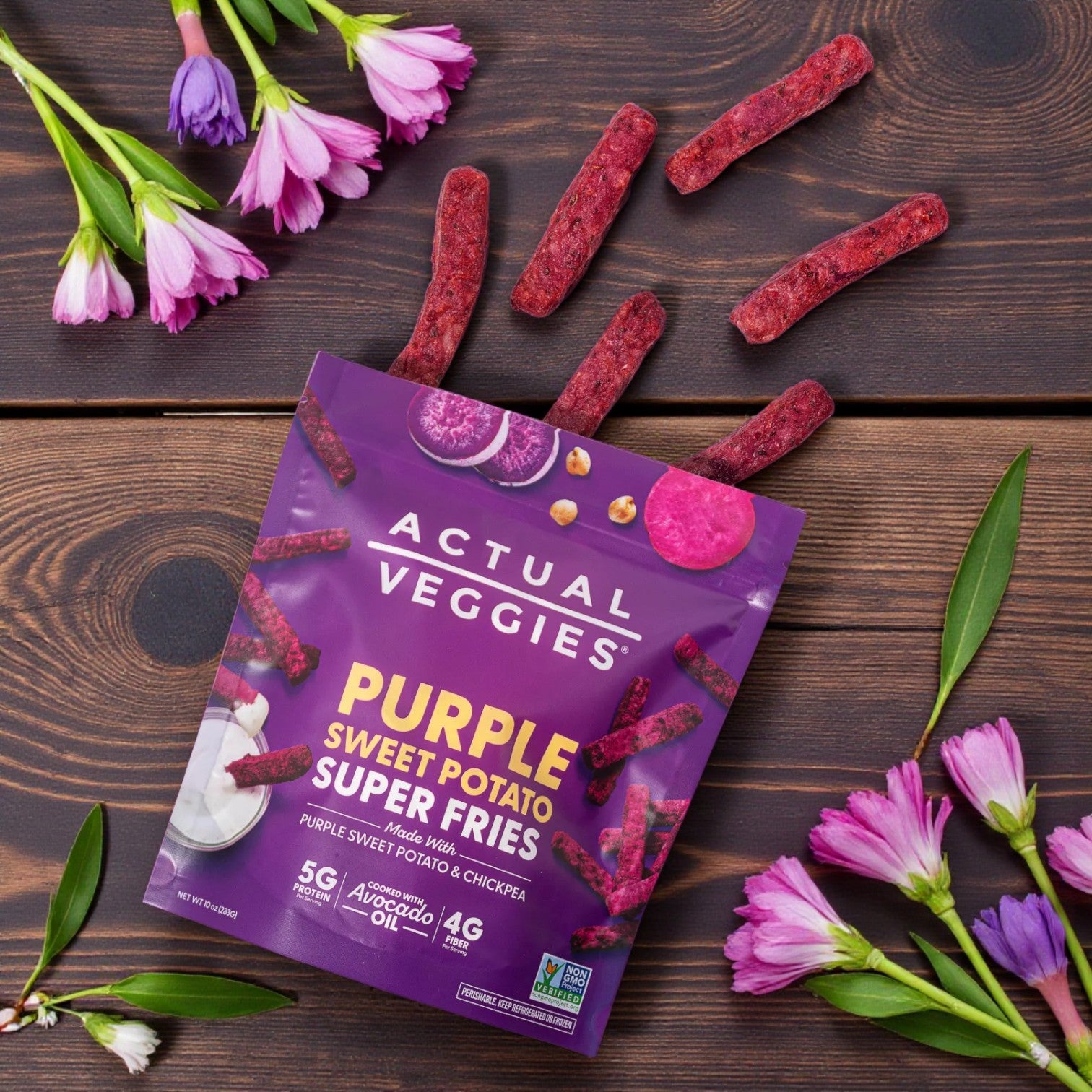 Actual Veggies Purple Sweet Potato Super Fries – 14 oz