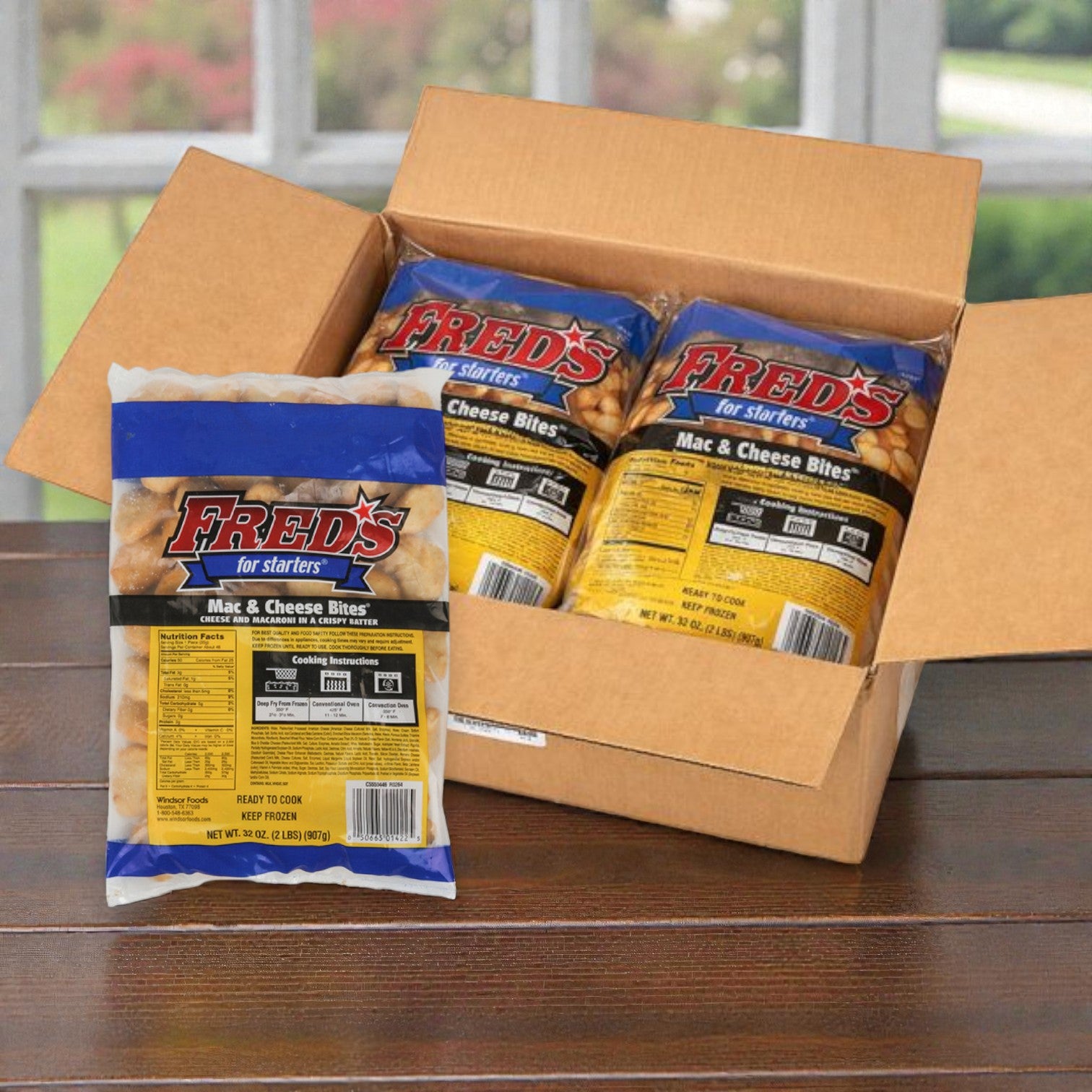 Mac & Cheese Appetizer Bites – 6 Packs, 2 lb Each