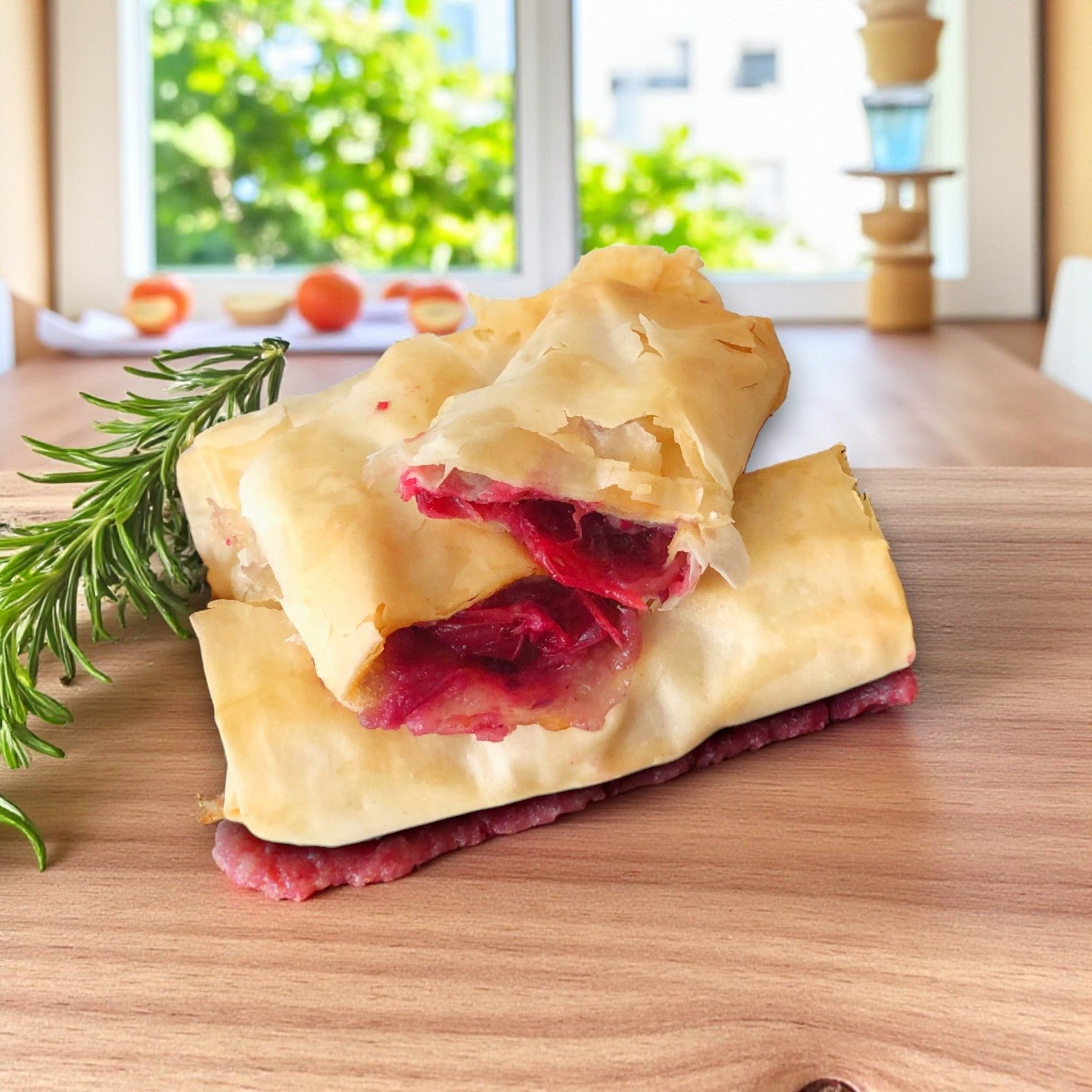 Appetizer Brie with Raspberries in Phyllo – Sysco Imperial 100 Count In Case