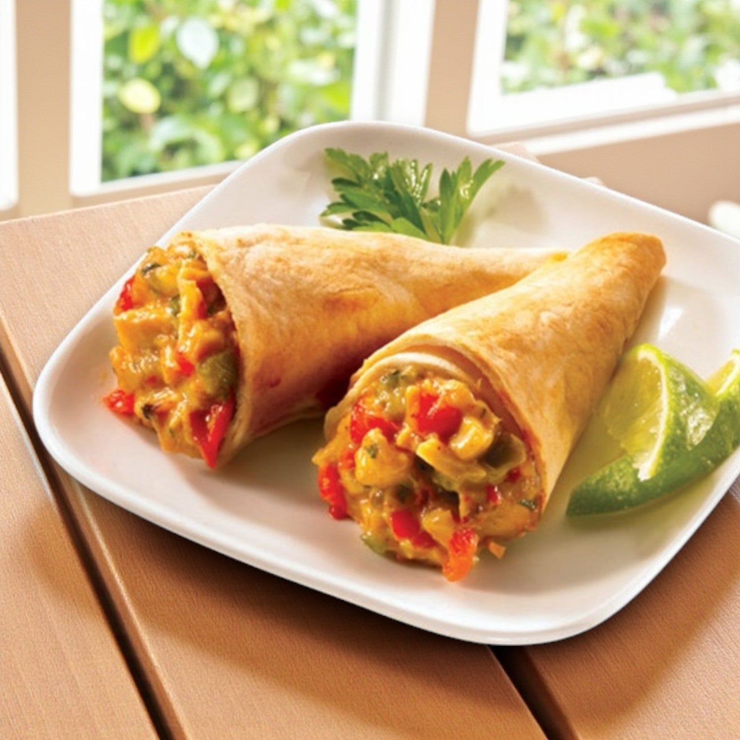 Appetizer Chicken Quesadilla Cornucopia Pack Size: 4/25 Count (100 Pieces Total) Sysco Imperial