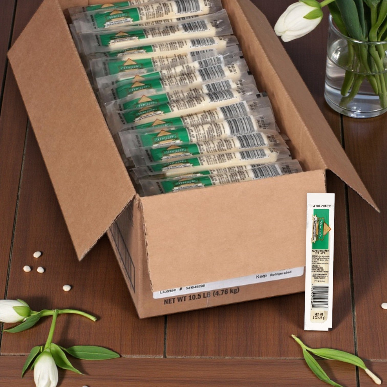 Arrezzio Imperial Mozzarella String Cheese – 168 Count (1 oz each)