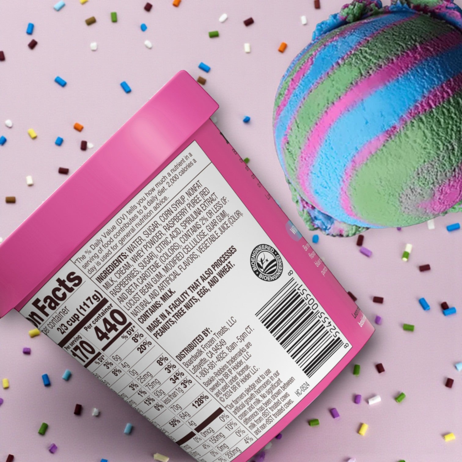 Baskin-Robbins Ice Cream & Sherbet Variety Pack – 6 Count (14 fl oz each)