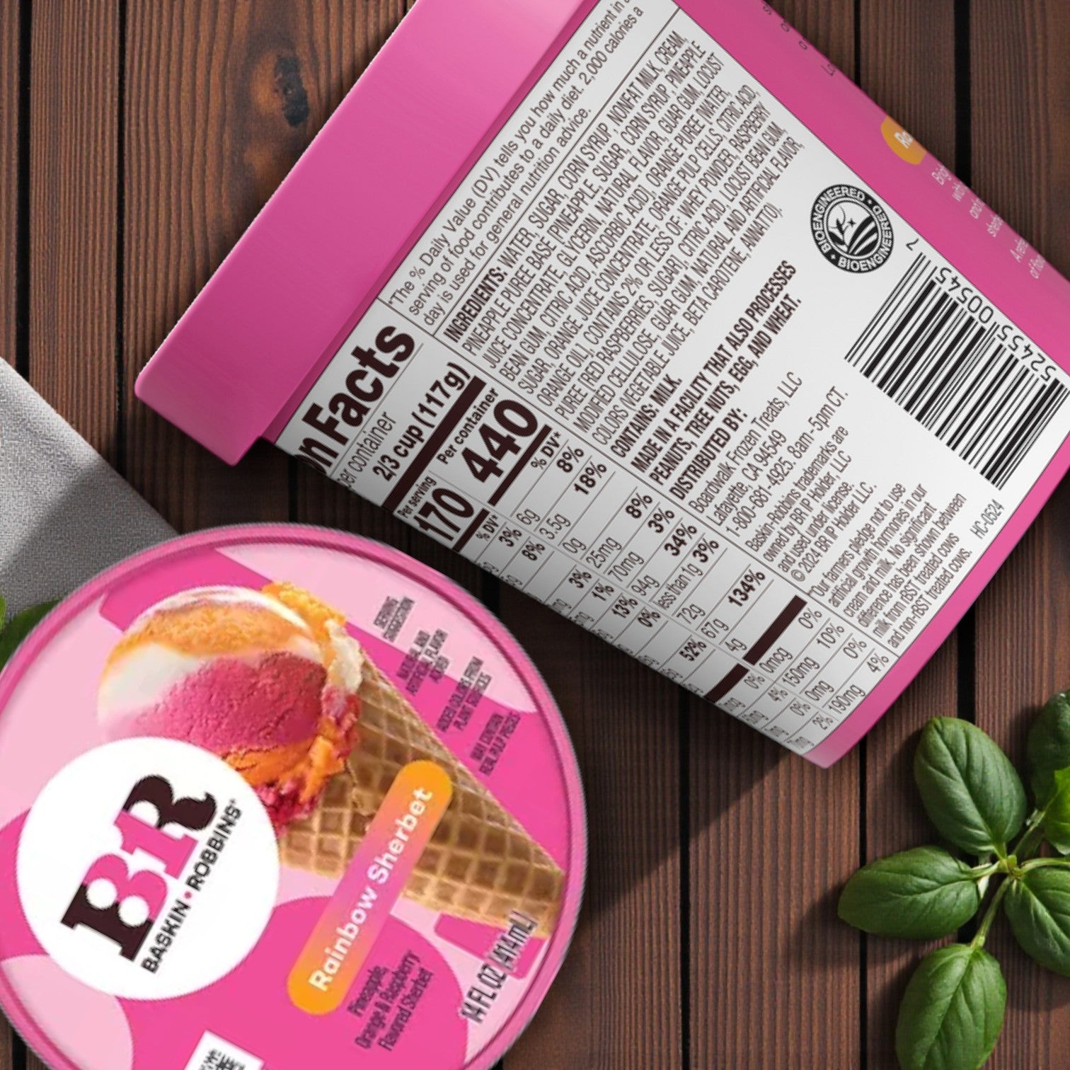 Baskin-Robbins Rainbow Sherbet – 14 fl oz