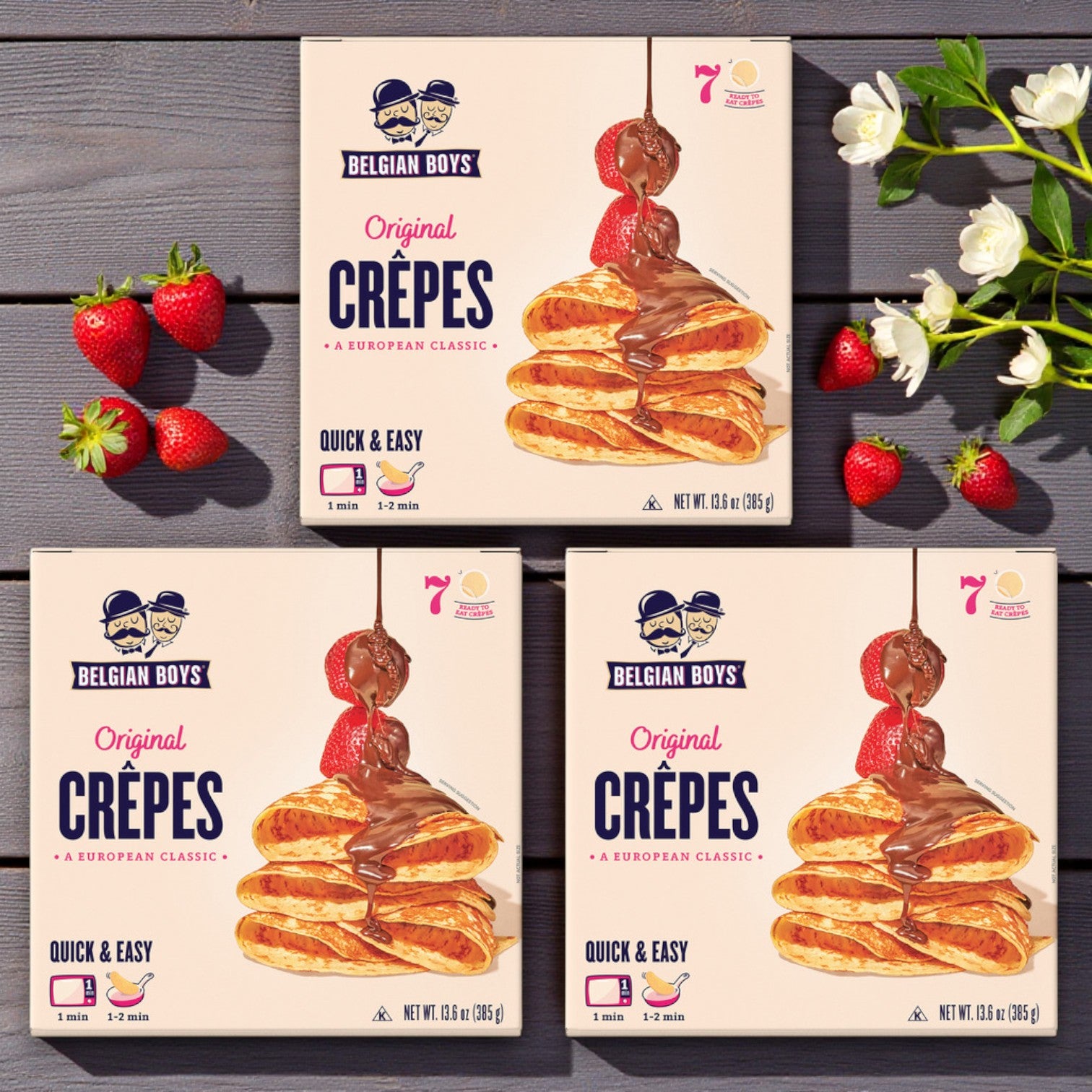 Belgian Boys Refrigerated Original Crepes – 7 ct (3 Packs)