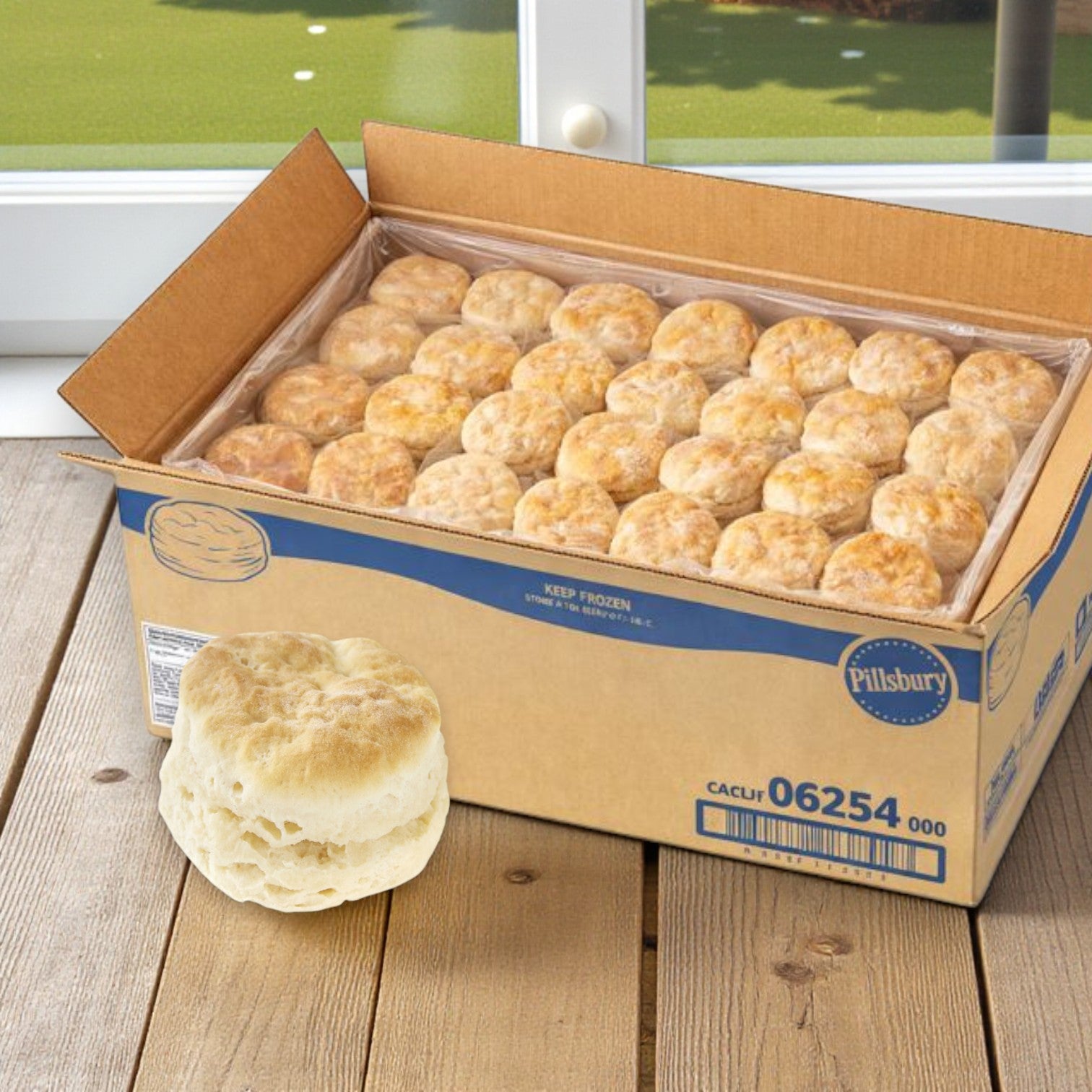 Pillsbury Buttermilk Easy Split Biscuits – Zero Trans Fat (120 Count, 2.25 oz each)