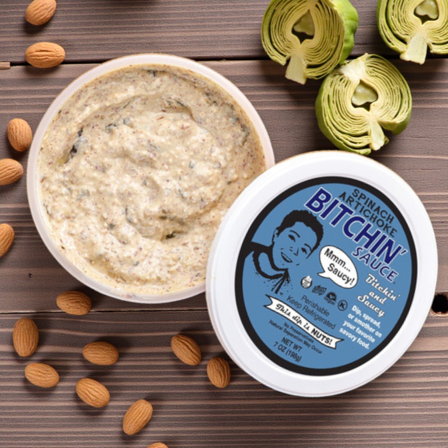 Bitchin’ Sauce® Spinach Artichoke – 7 oz