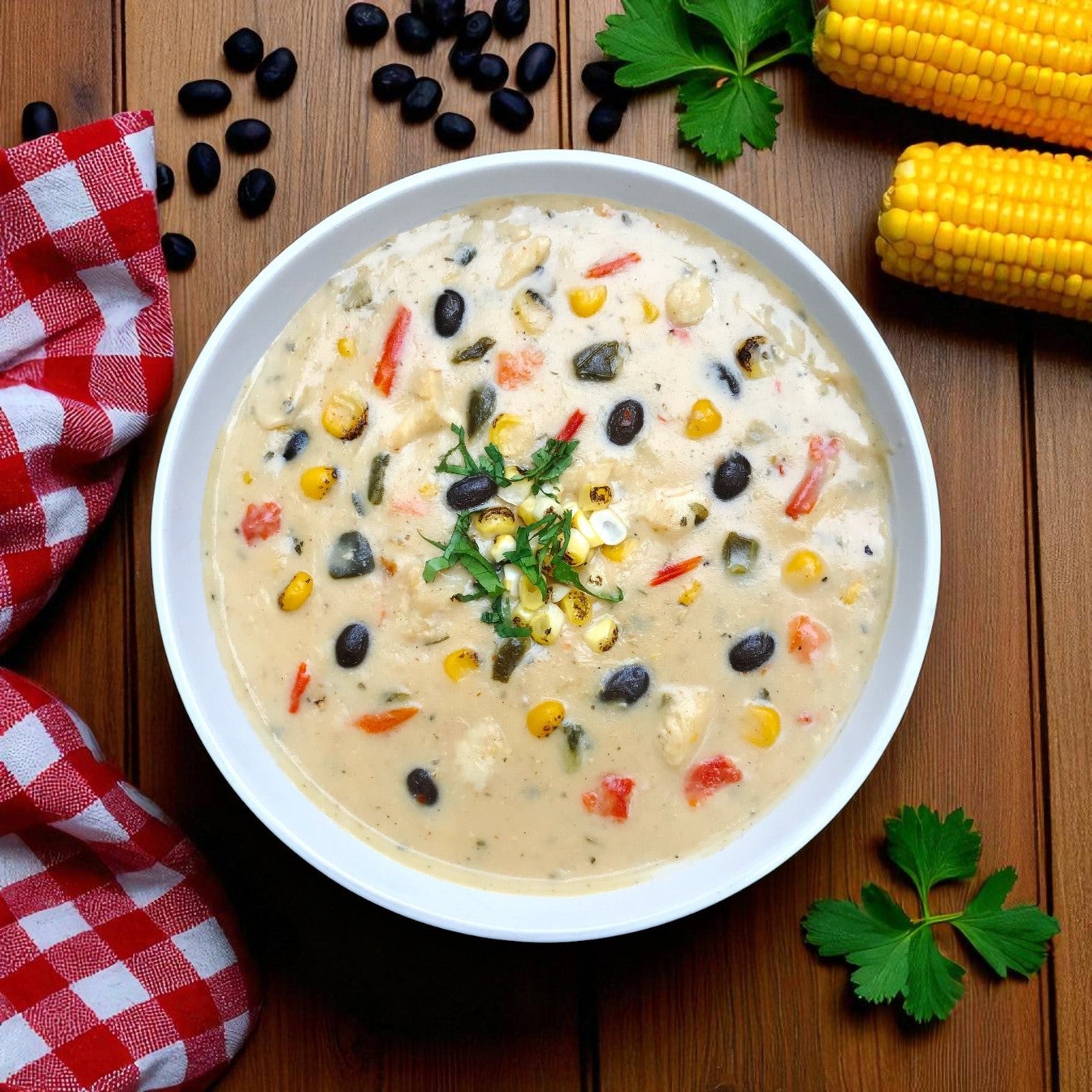 Blount Frozen Chicken & Poblano Pepper Soup – 2 Packs, 4 lbs Each – Bold, Flavorful Soup Ready to Heat & Serve