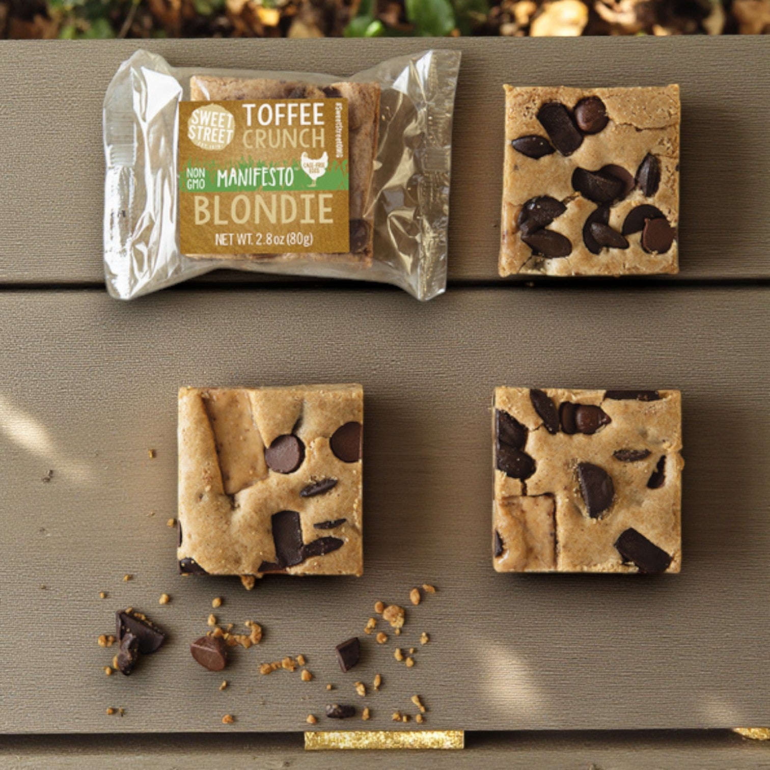 Sweet Street, Blondie Toffee Crunch 2.8 oz. Brownie, 48 Count