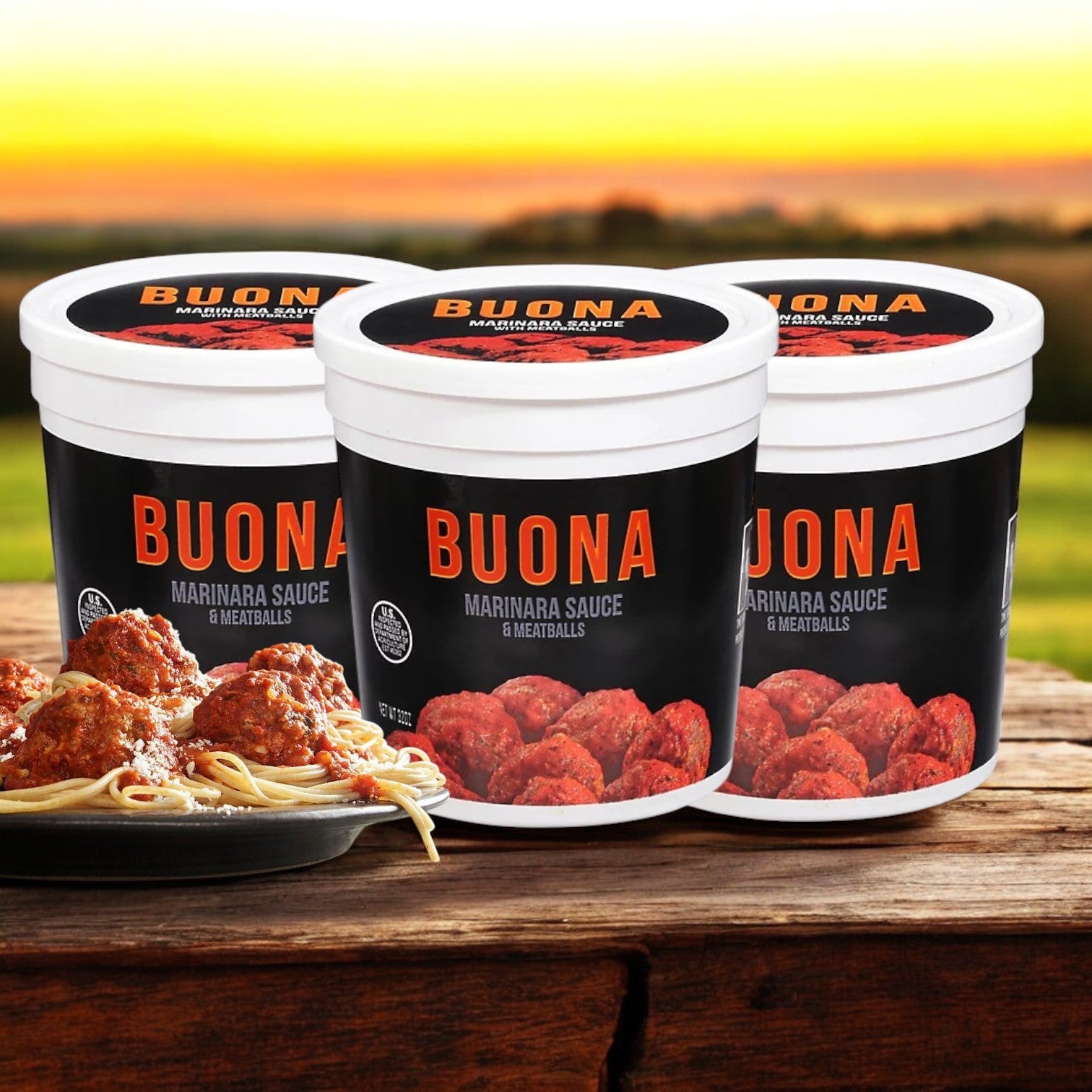 CHICO GANGSTA　5枚セット BALLER IN THE MIX Buona Marinara Sauce & Meatballs, 3 Packs of 32 oz.