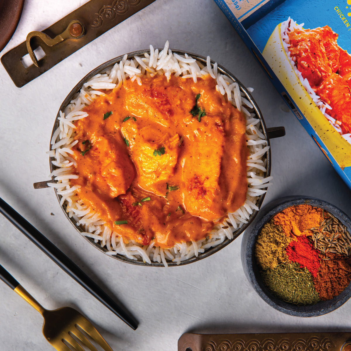 Deep Indian Kitchen Butter Chicken with Cumin Basmati Rice – 9 oz