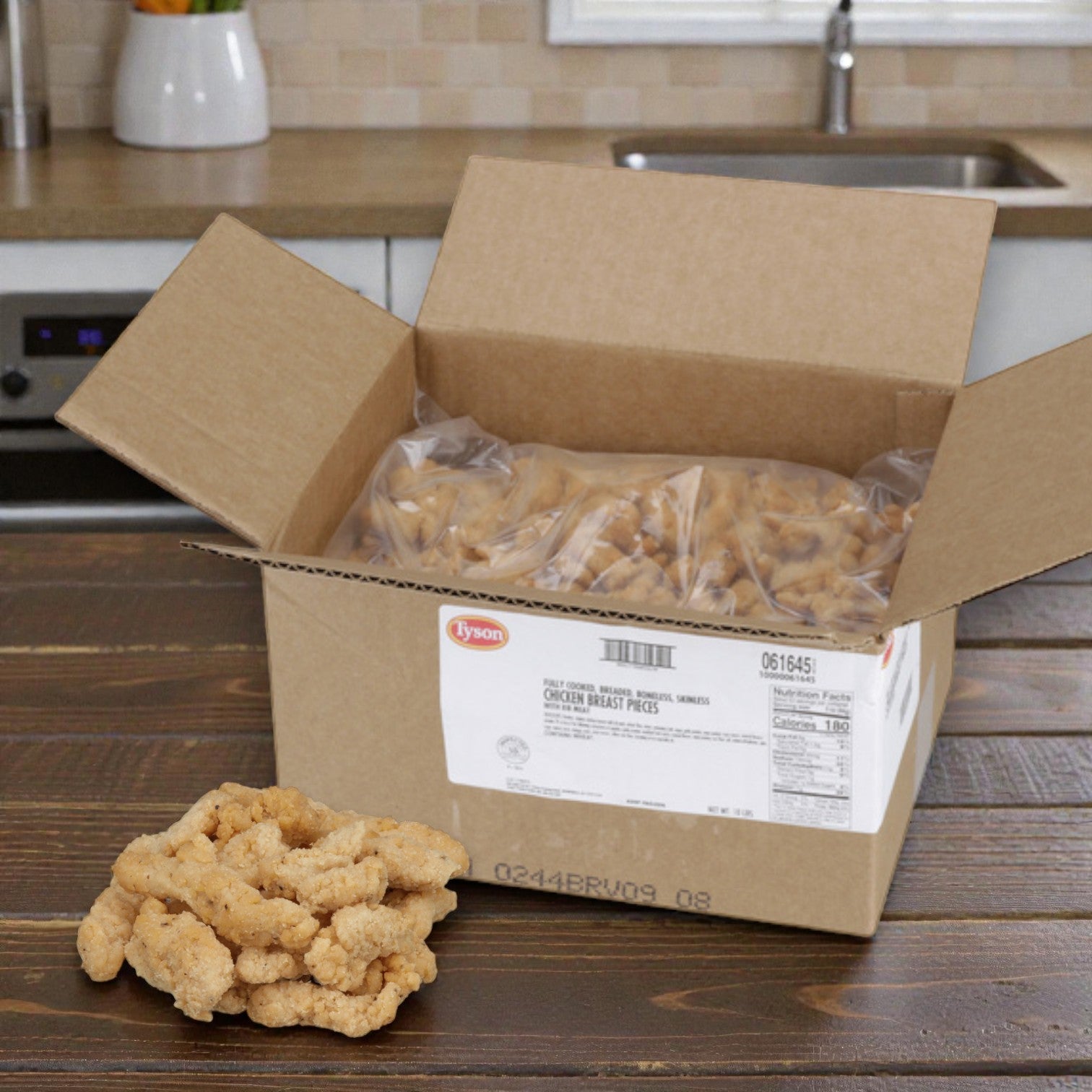 Tyson Foods Breaded Chicken Breast Bites – Fully Cooked (2 × 5 lb Bags)