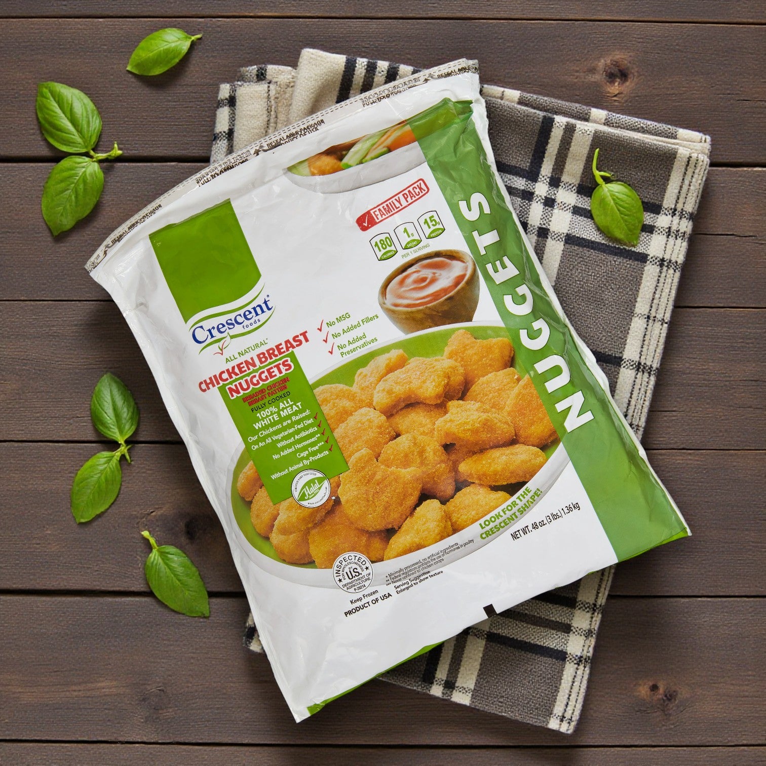 Crescent Foods Halal Chicken Variety Combo – Nuggets, Whole Chicken & Breaded Tenders