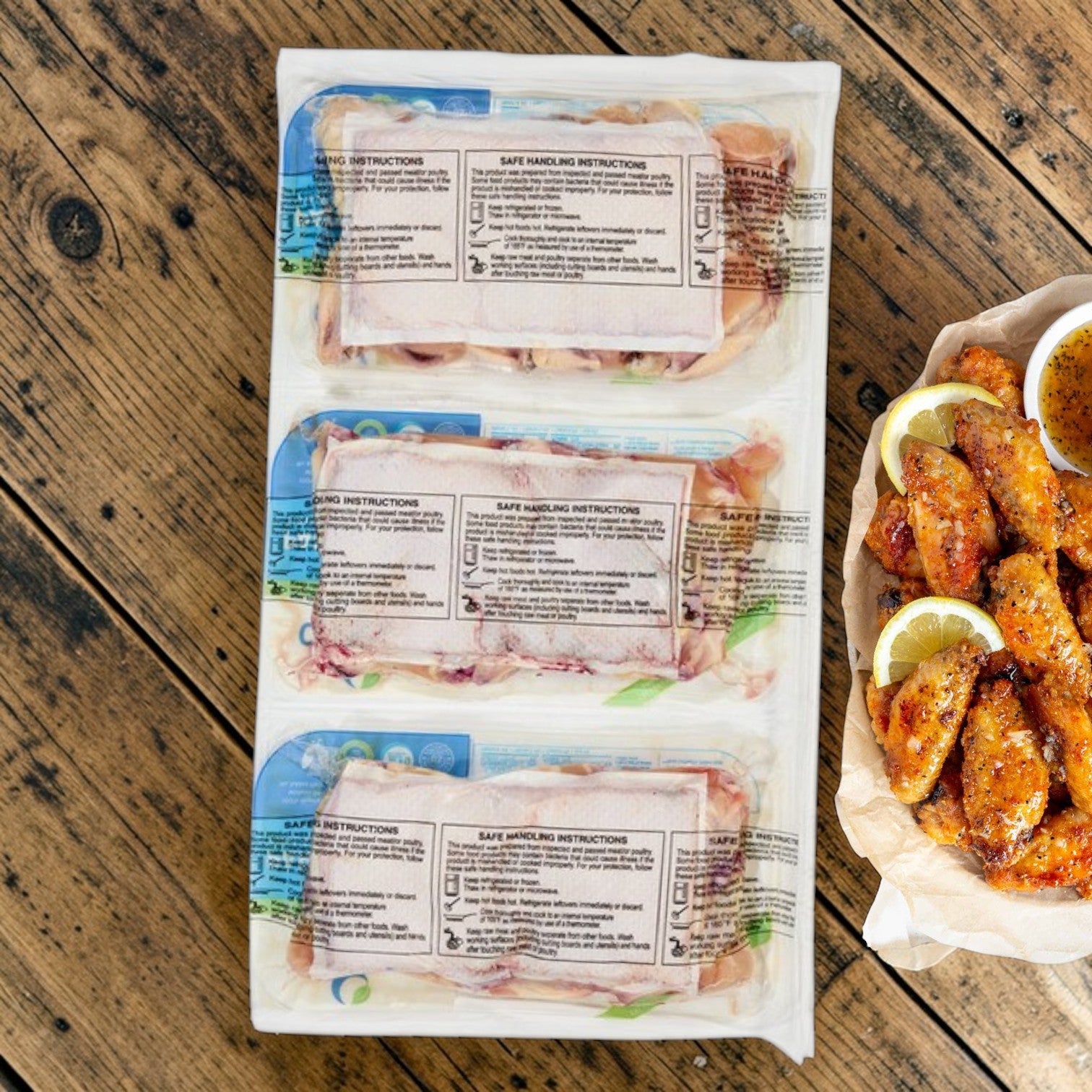 Crescent Foods Halal Chicken Party Wings – 3 Pack Party Bundle