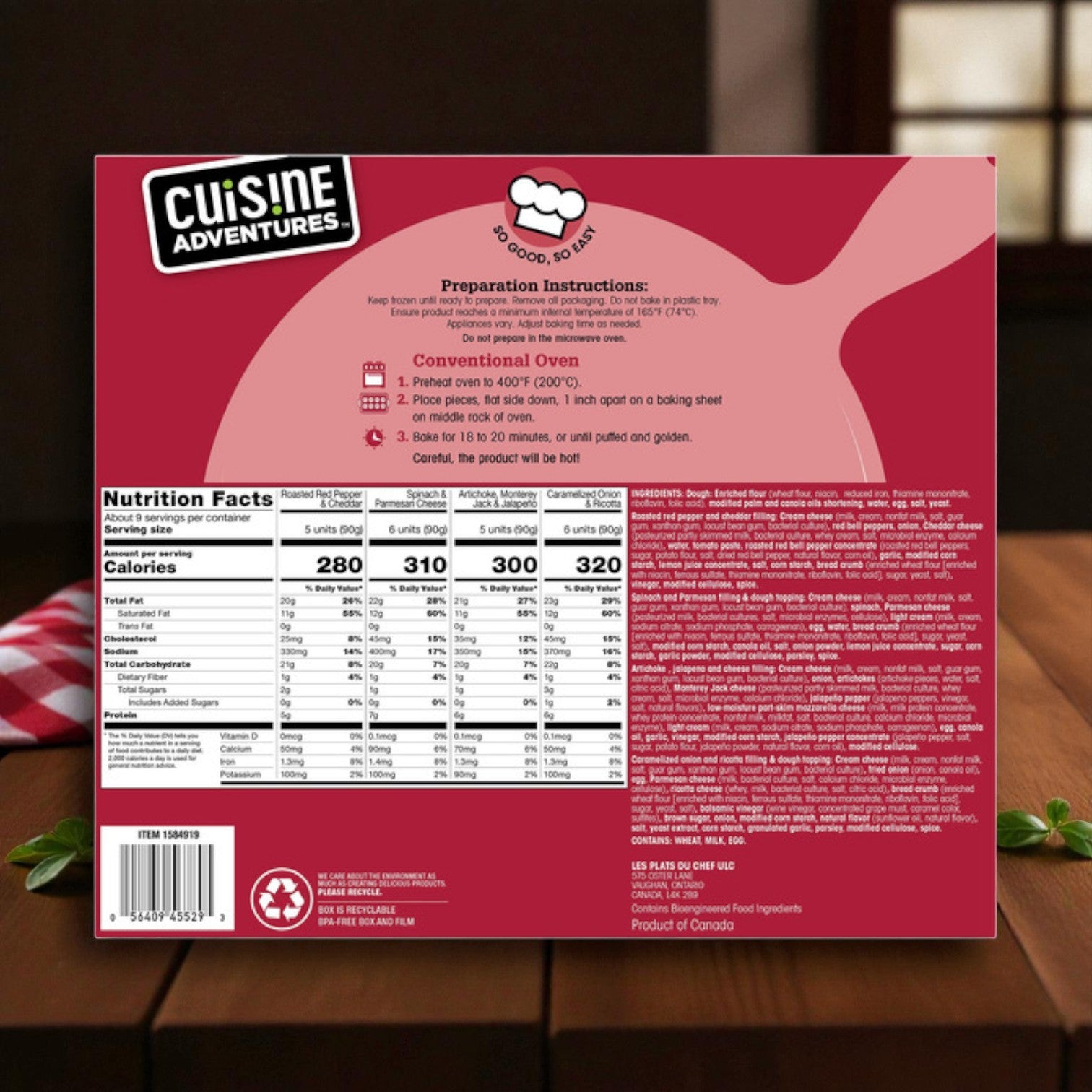 Cuisine Adventures Puff Pastry & Mini Quiche Duo – 120 Total Appetizers