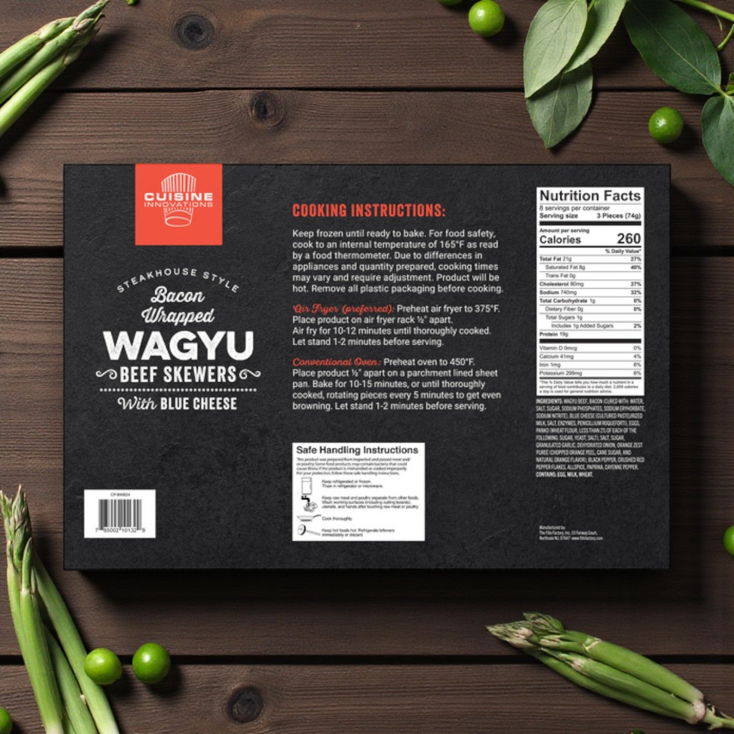 Cuisine Innovations Bacon Wrapped Wagyu Bites – 24 Count (3 Pack)