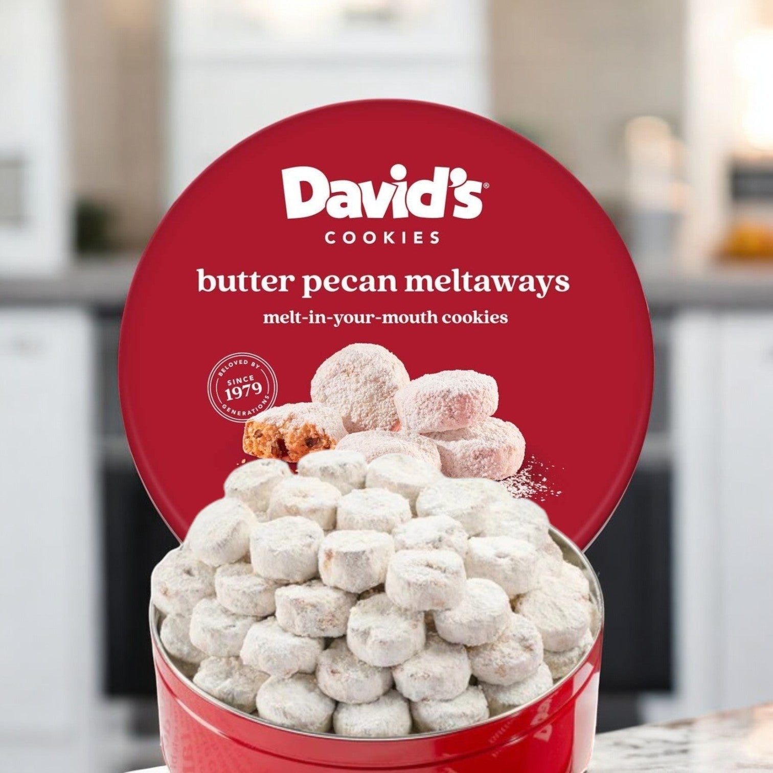 David's Cookies - Butter Pecan Meltaways, 32 oz.