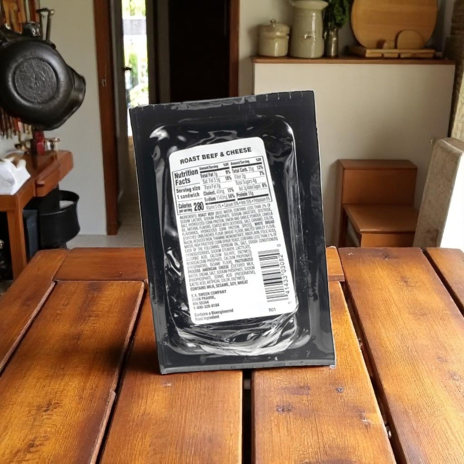 Deli Express Individually Wrapped Roast Beef & Cheese Sandwich – 4.4 oz, 10 Count Case