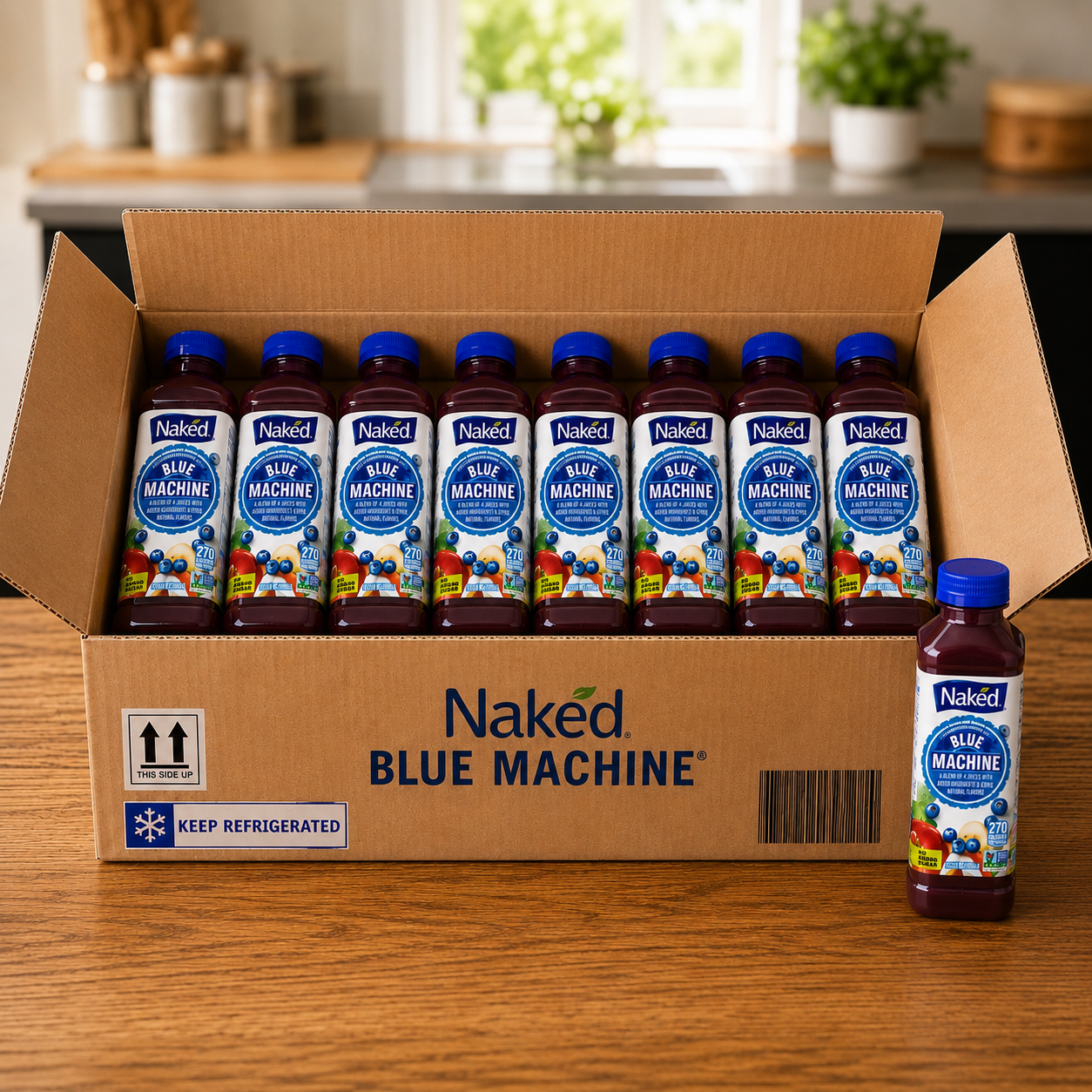 Naked Juice Blue Machine Drink-8 Count- 1 Case