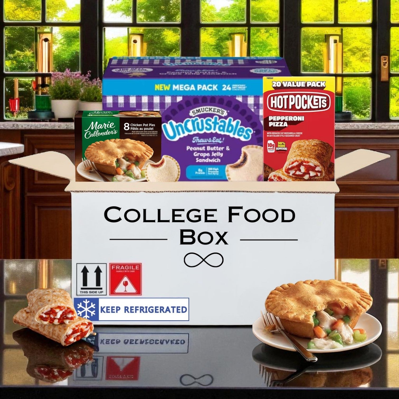College Food Box- 52 Meals! Perfect for your Hungry College Student!