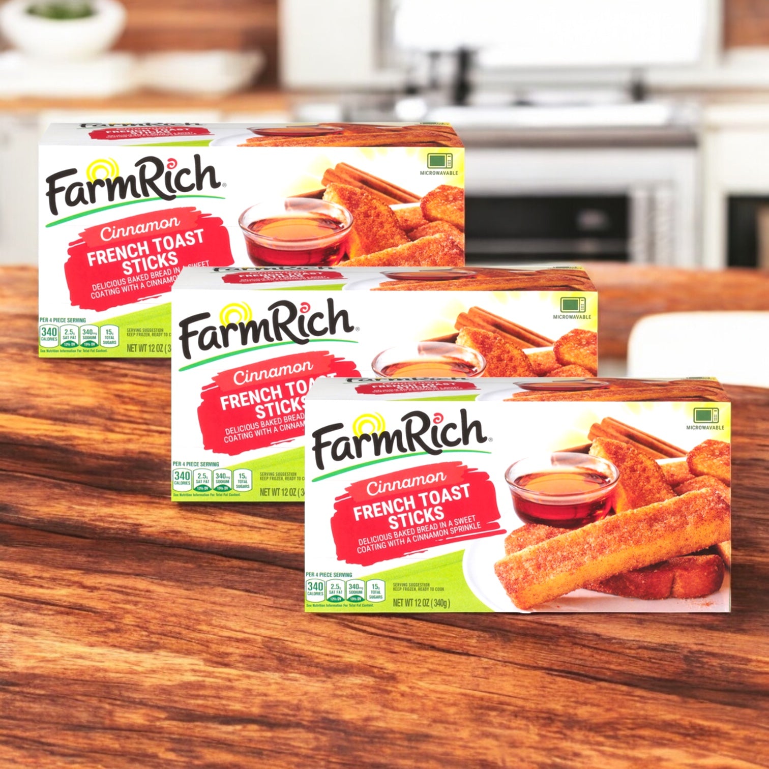 Farm Rich Cinnamon French Toast Sticks, 3 Pack