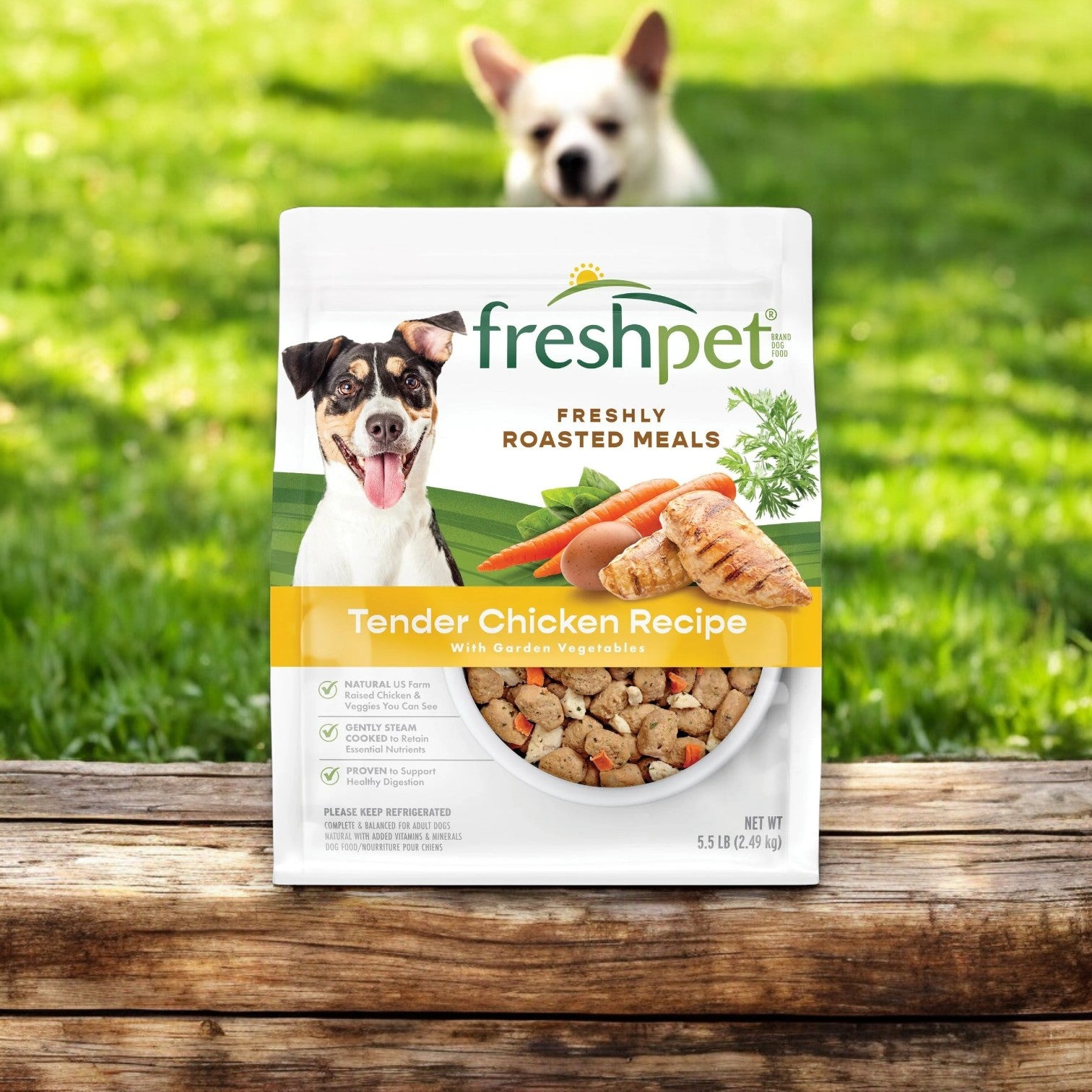 Freshpet Select Chicken and Veggie Recipe Roasted Meals Fresh Dog Food