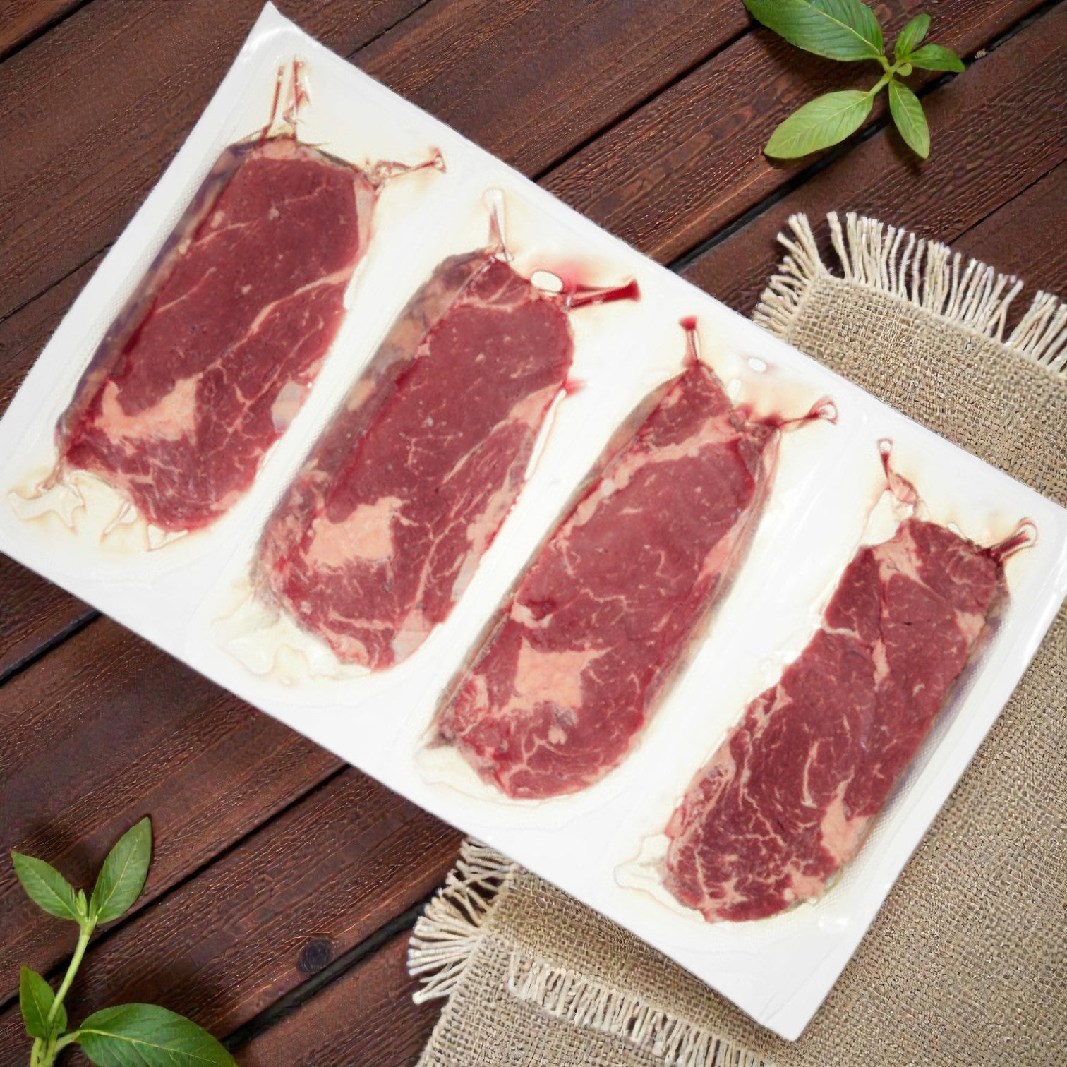 Halal Grass-Fed Ribeye Steak – Boneless (12 oz, 4 Count)