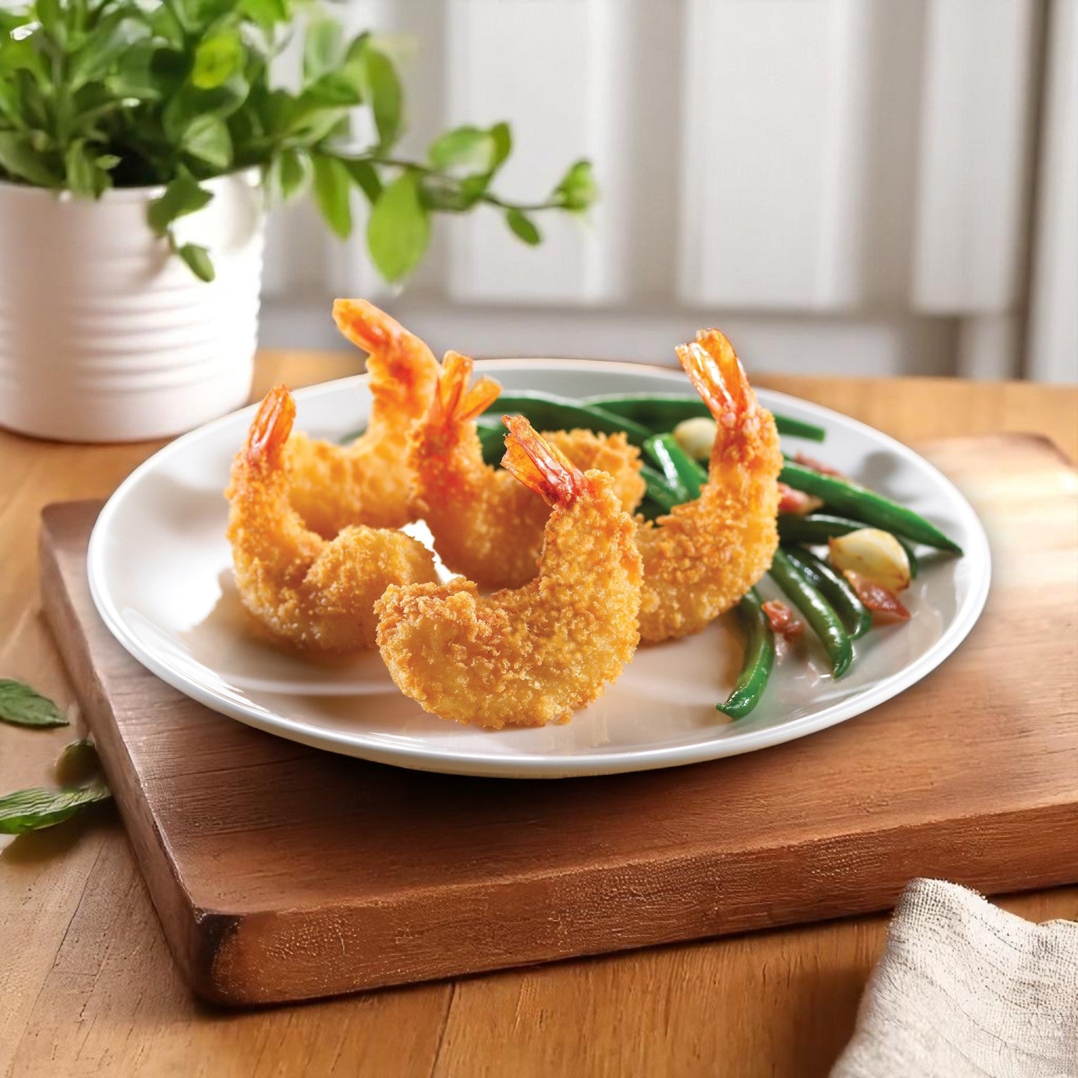 Mrs. Friday’s® Breaded Round Shrimp – 16/20 Count (2.5 lb Box, Frozen)