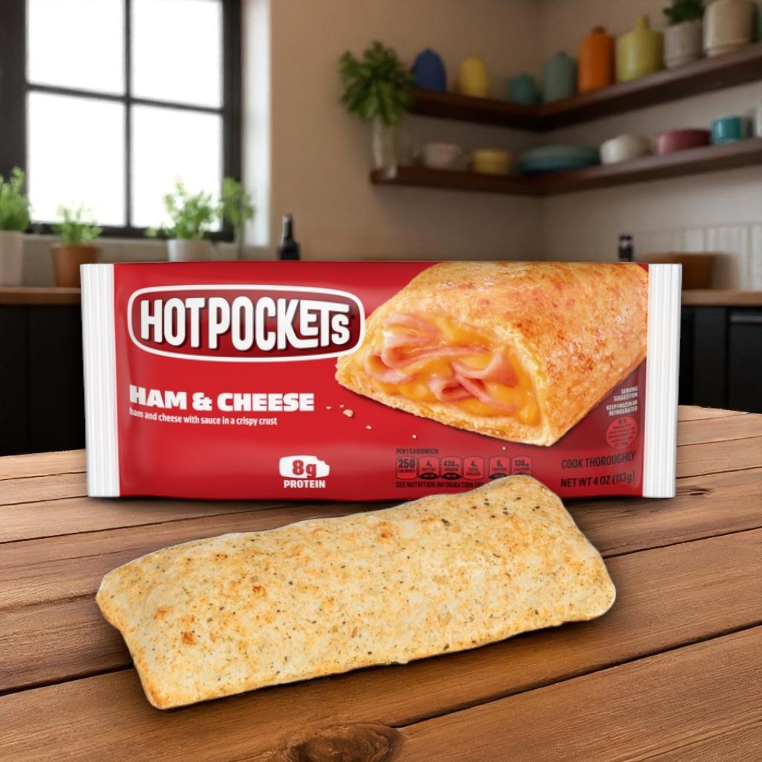 Hot Pockets Stuffed Sandwiches – Ham & Cheese, 4 oz Each, 30 Count Case