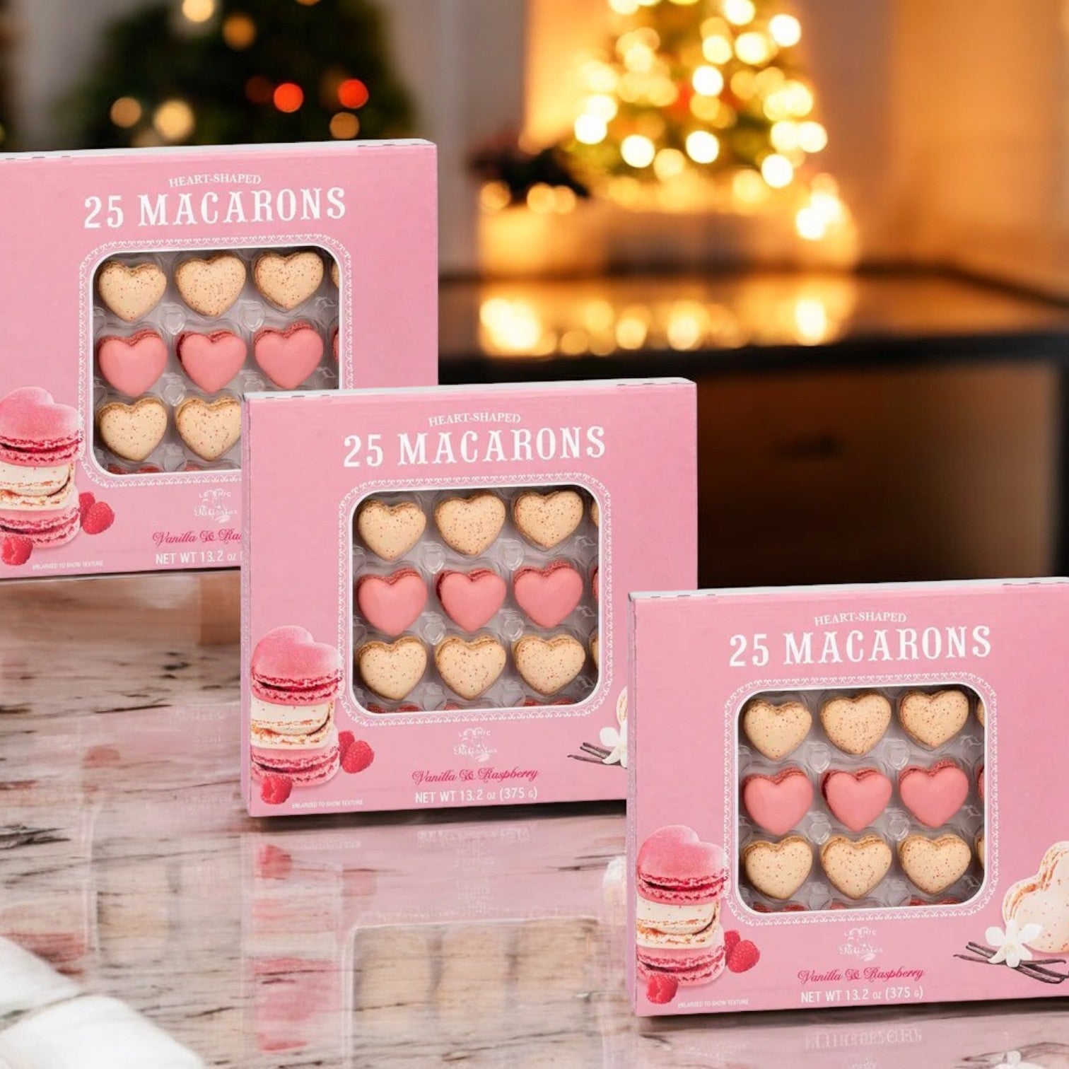 La Chic Patissier Heart Macaron, 25-count, 3 Packs