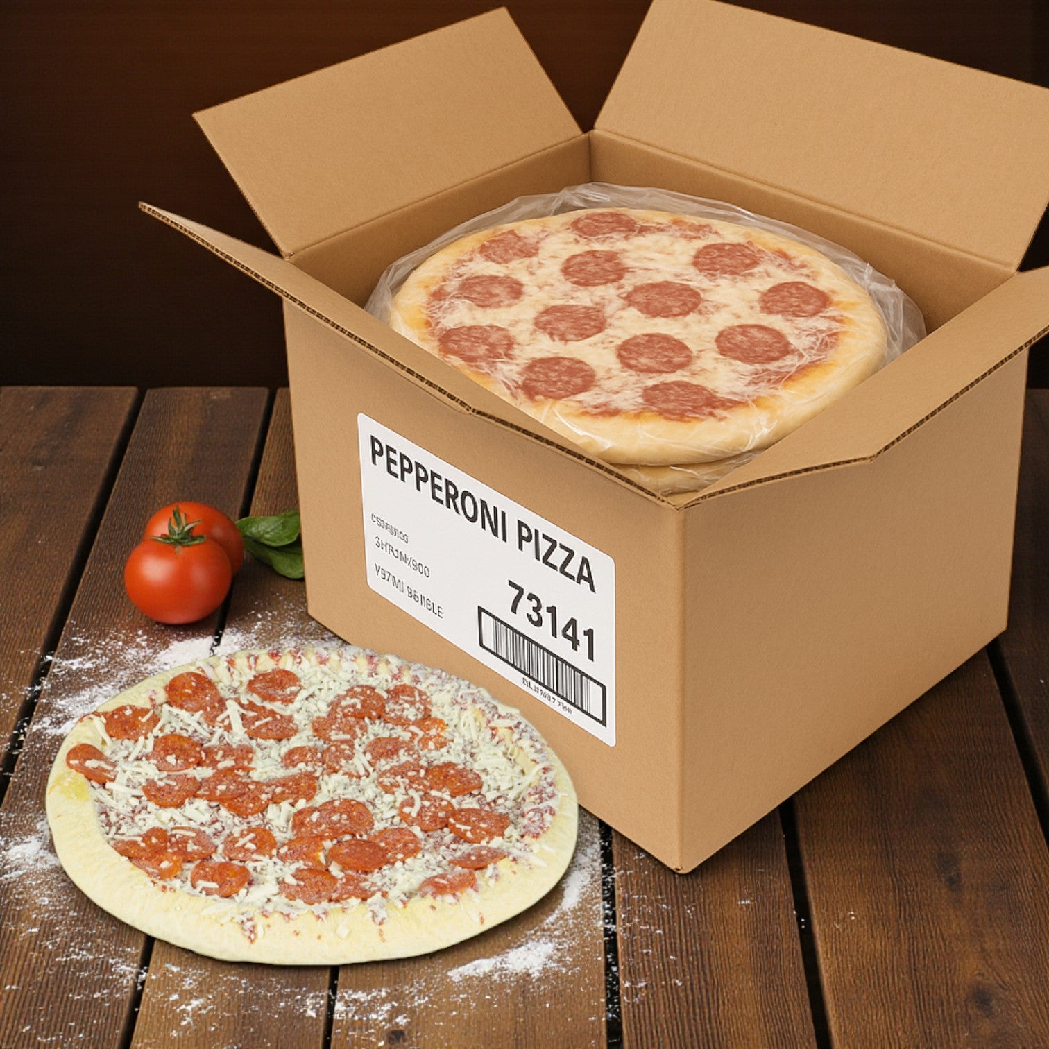 Villa Prima Pepperoni Pizza, 16" Bulk (9/16" Crust)