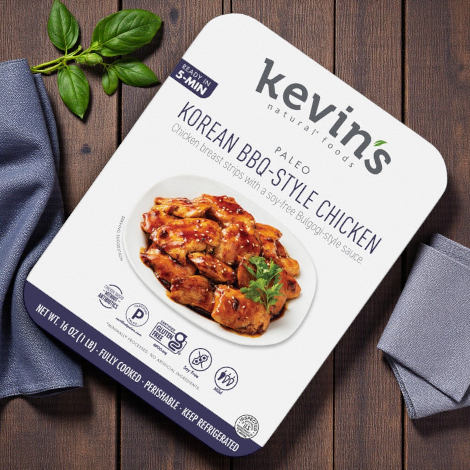 Kevin’s Natural Foods Chicken Variety Combo – 5 Pack, 16 oz Each