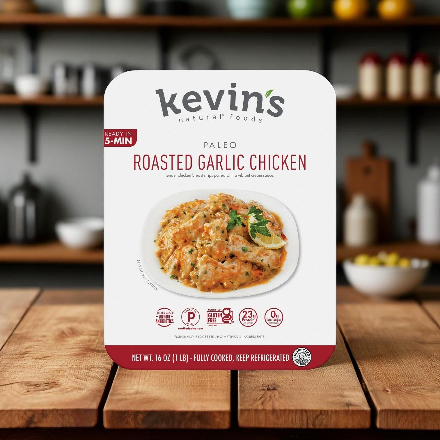 Kevin's Natural Foods Roasted Garlic Chicken – 32 Oz