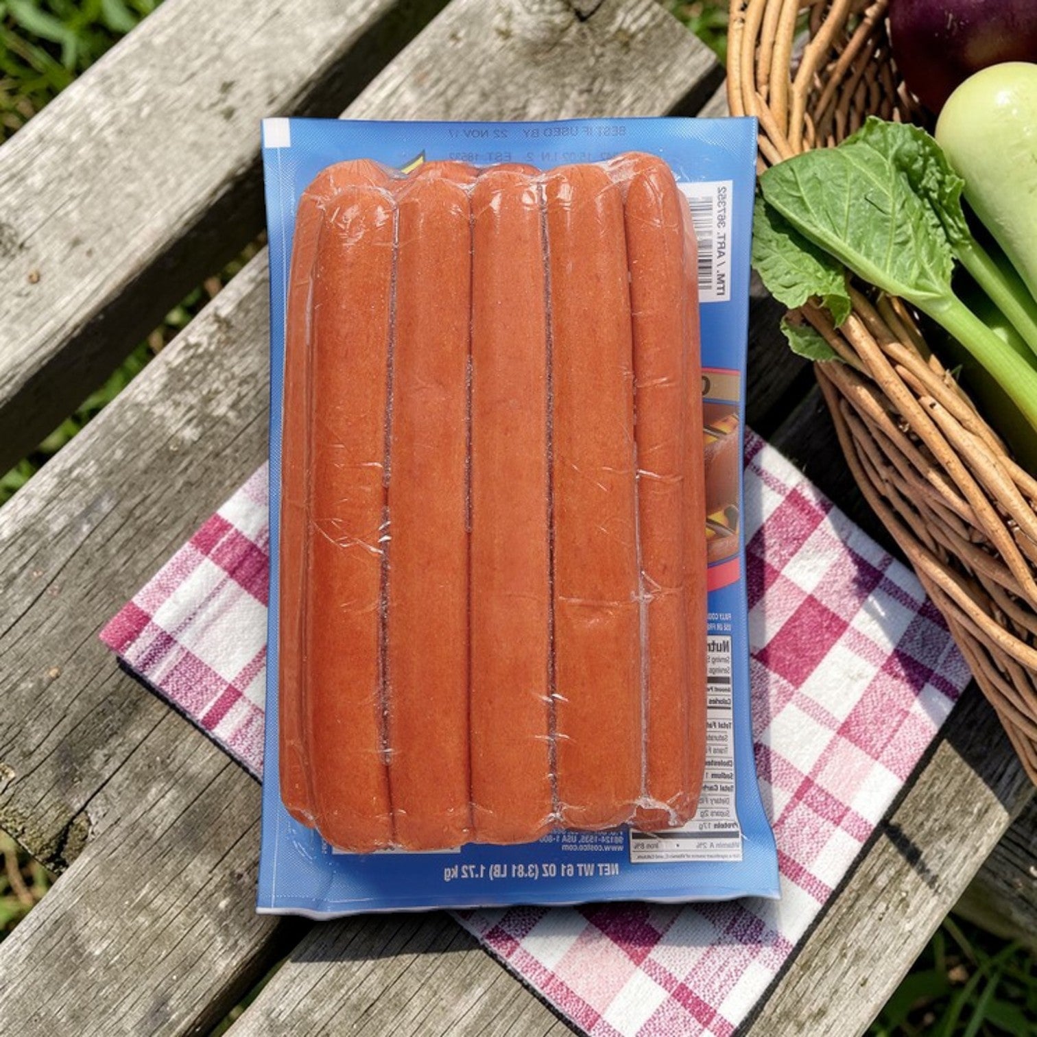 Kirkland Signature Beef Dinner Franks – 3 Pack Case (1/4 lb Plus, 42 Links Total)