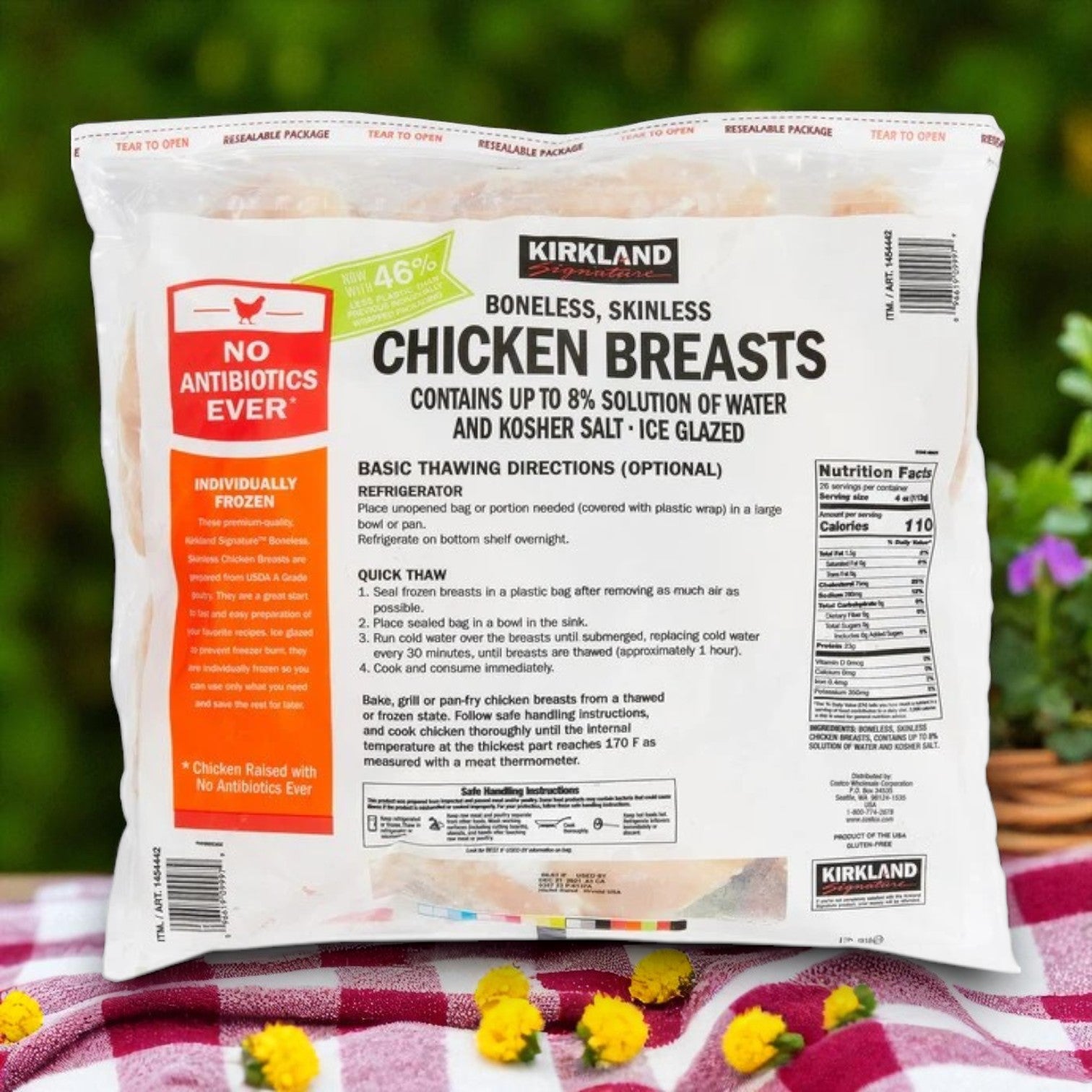 Kirkland Signature Boneless Skinless Chicken Breasts – 6.5 lbs